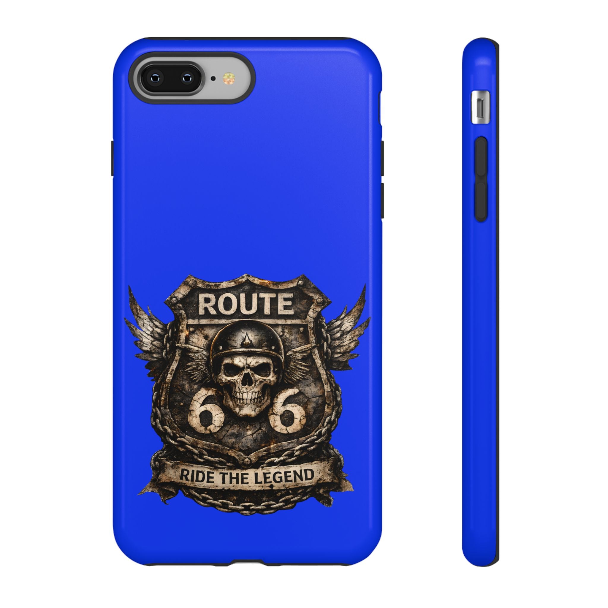 Route 66 Skull Helmet phone case | Motorcycle emblem, Ride the Legend