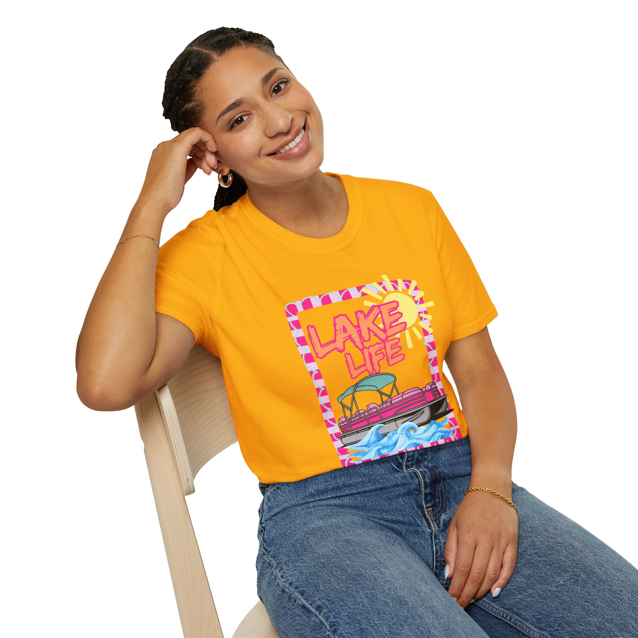 Lake Life Pontoon Boat T-Shirt | Summer Lake Vibes