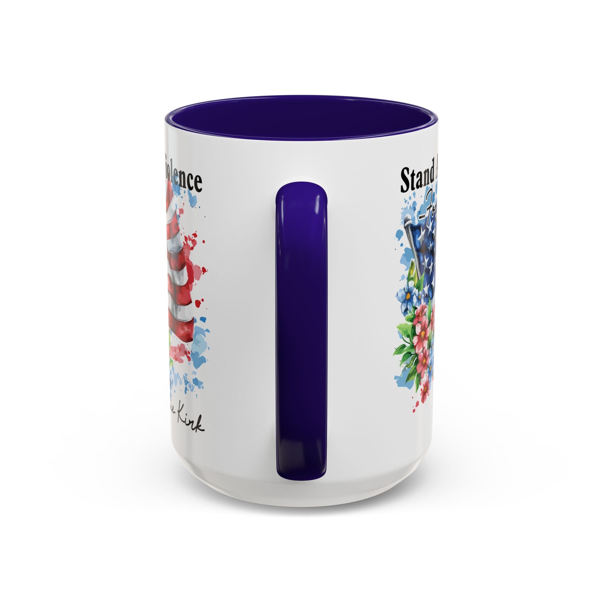 Charlie Kirk Patriotic Coffee Mugs for Inspiration, Stand Against Violence, Colorful Mugs, Gift for Activists, Tea Lovers, 4th of July