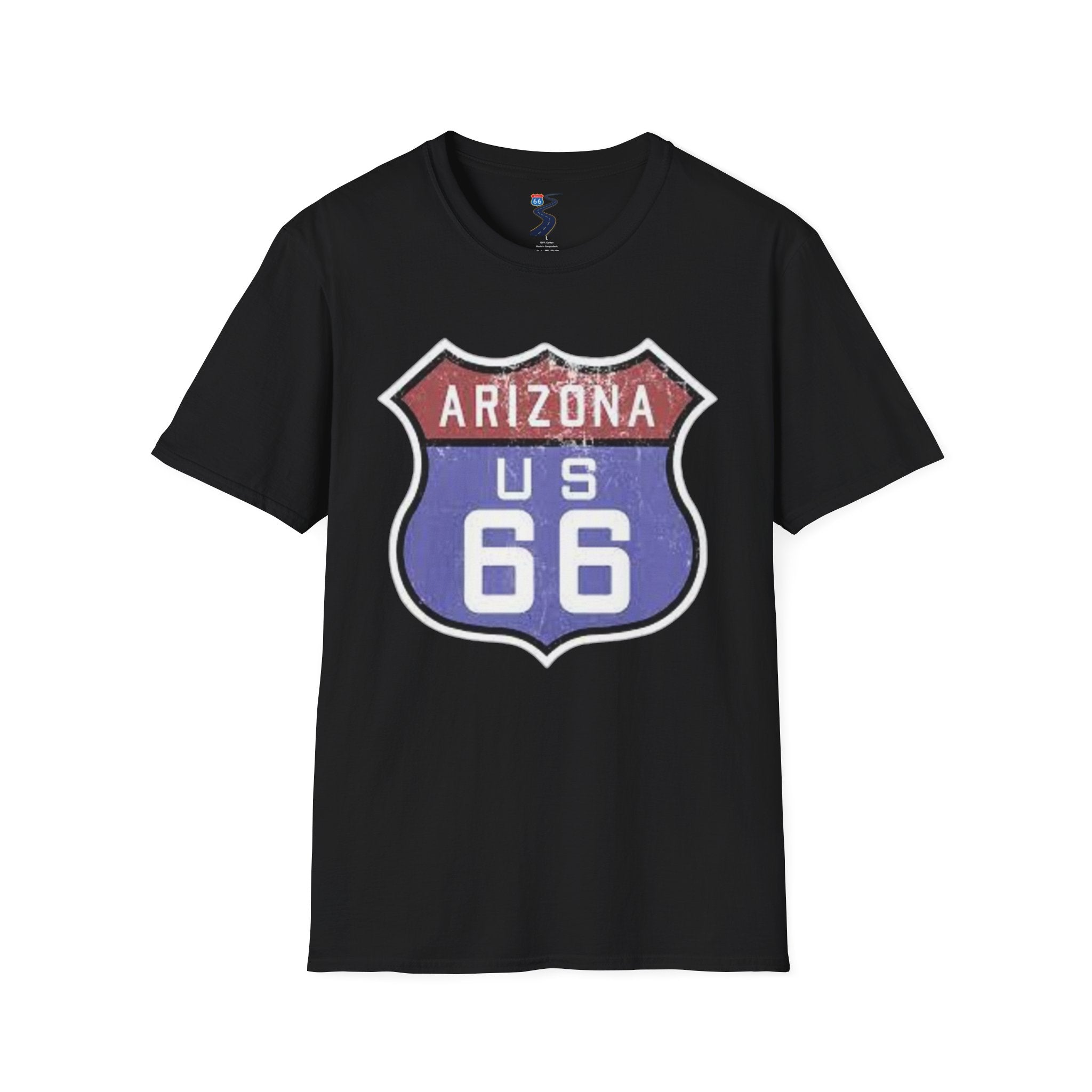 Arizona US 66 Shield T-Shirt | Route 66 Vintage Sign Tee