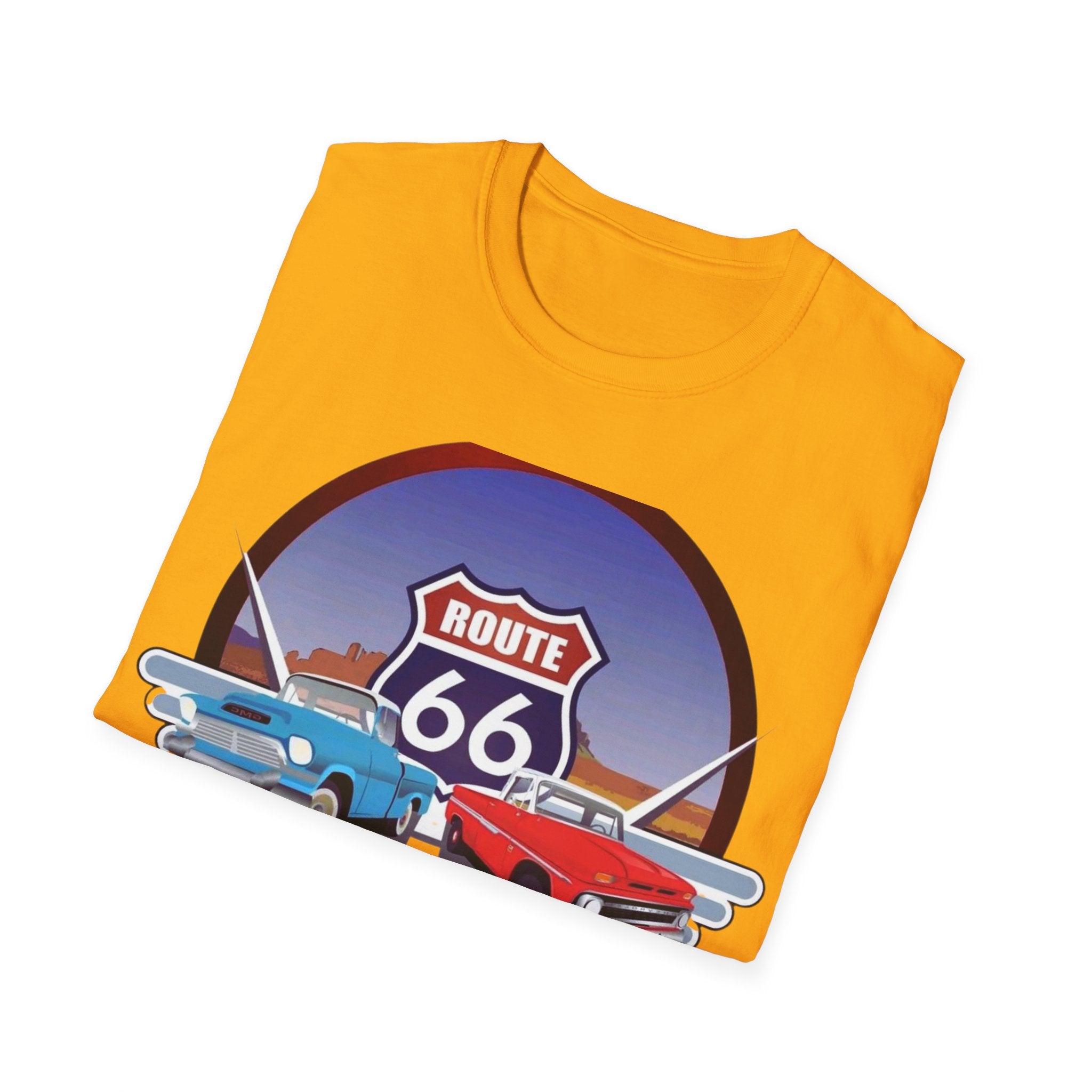 Route 66 Kingman Arizona Softstyle T-Shirt, Vintage Tee, Retro Shirt, Unisex Top, Gift for Travelers