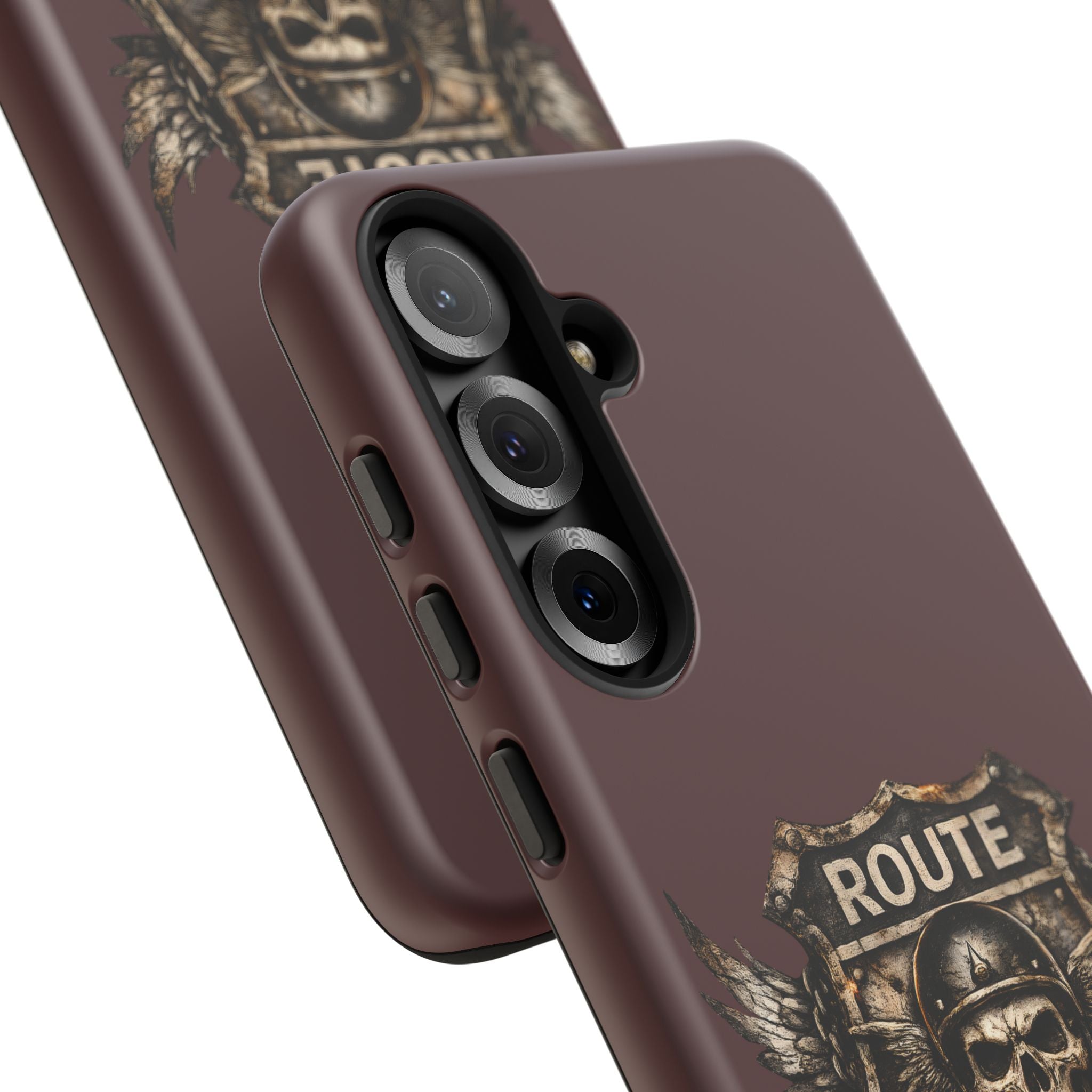 Route 66 Skull Helmet phone case | Motorcycle emblem, Ride the Legend