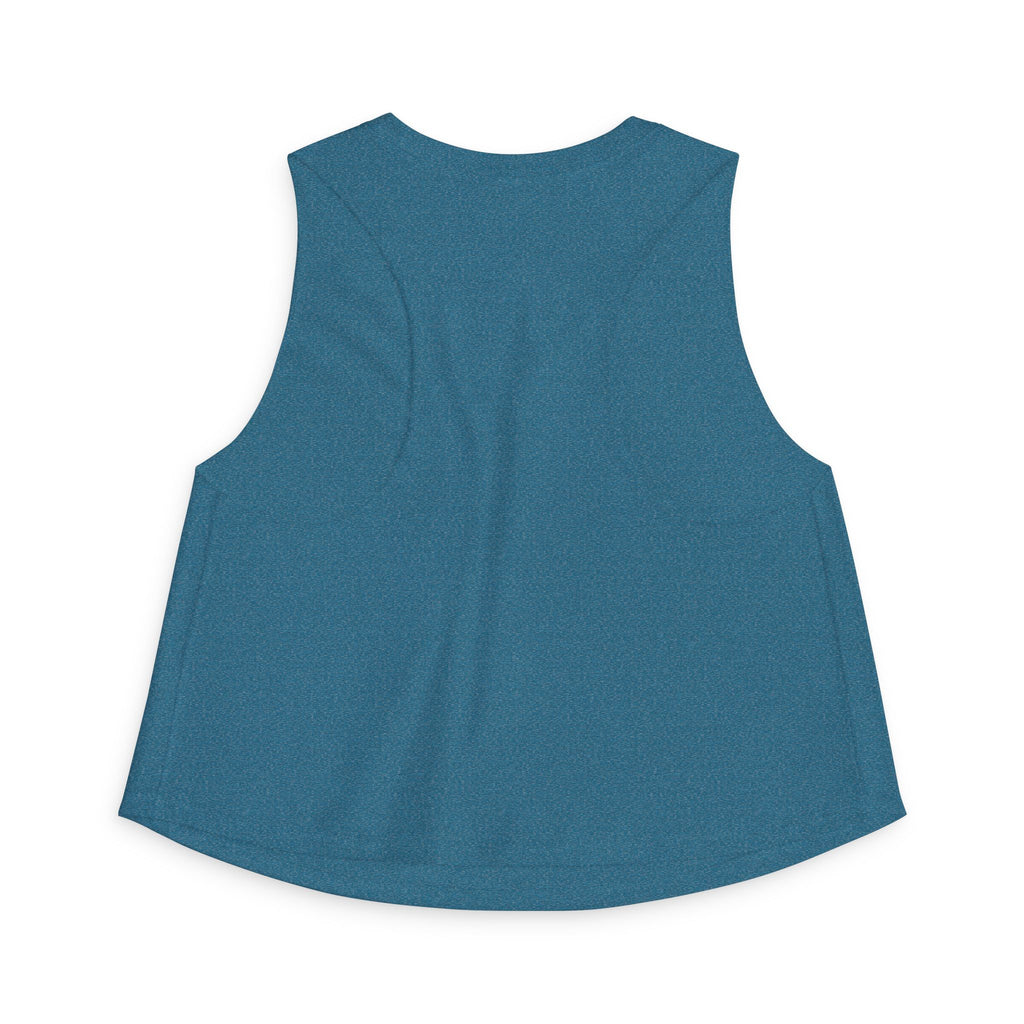 River Life Graphic Women's Crop Top | Kayak Paddle River Scene