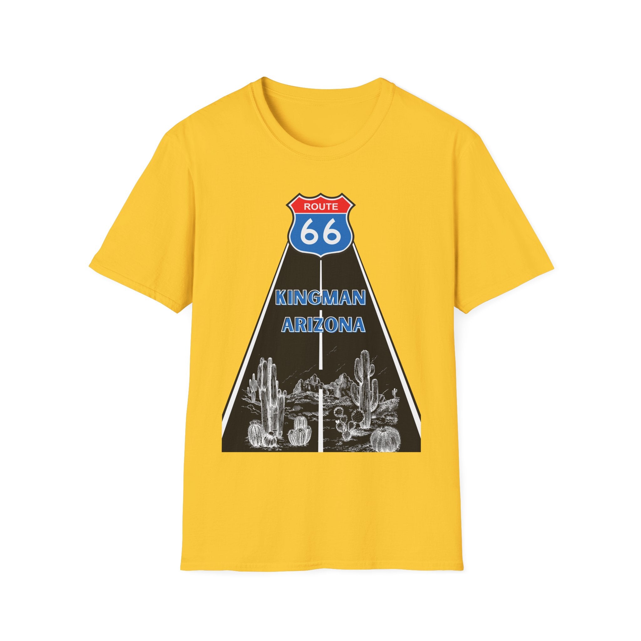 Route 66 Kingman Arizona Men's Woman's Softstyle T-Shirt