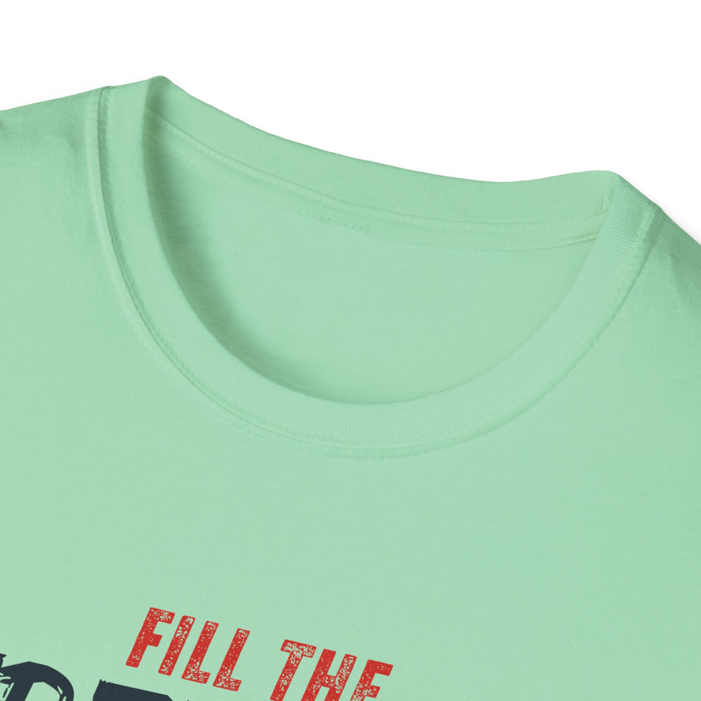 Fill the Freedom Vintage Car T-Shirt | American Flag Wings Chicago to Santa Monica
