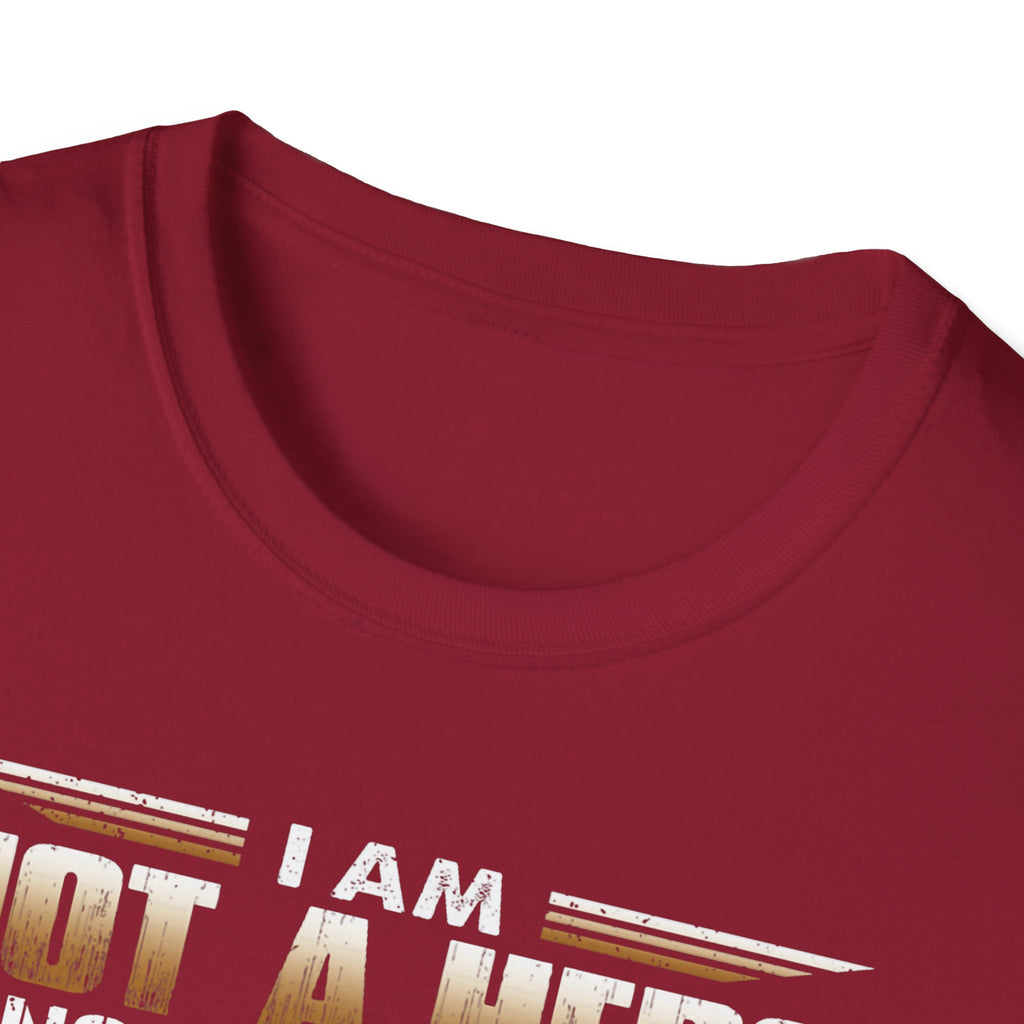 I Am Not a Hero I Am a U.S. Veteran T-Shirt | American Flag Soldier Tee