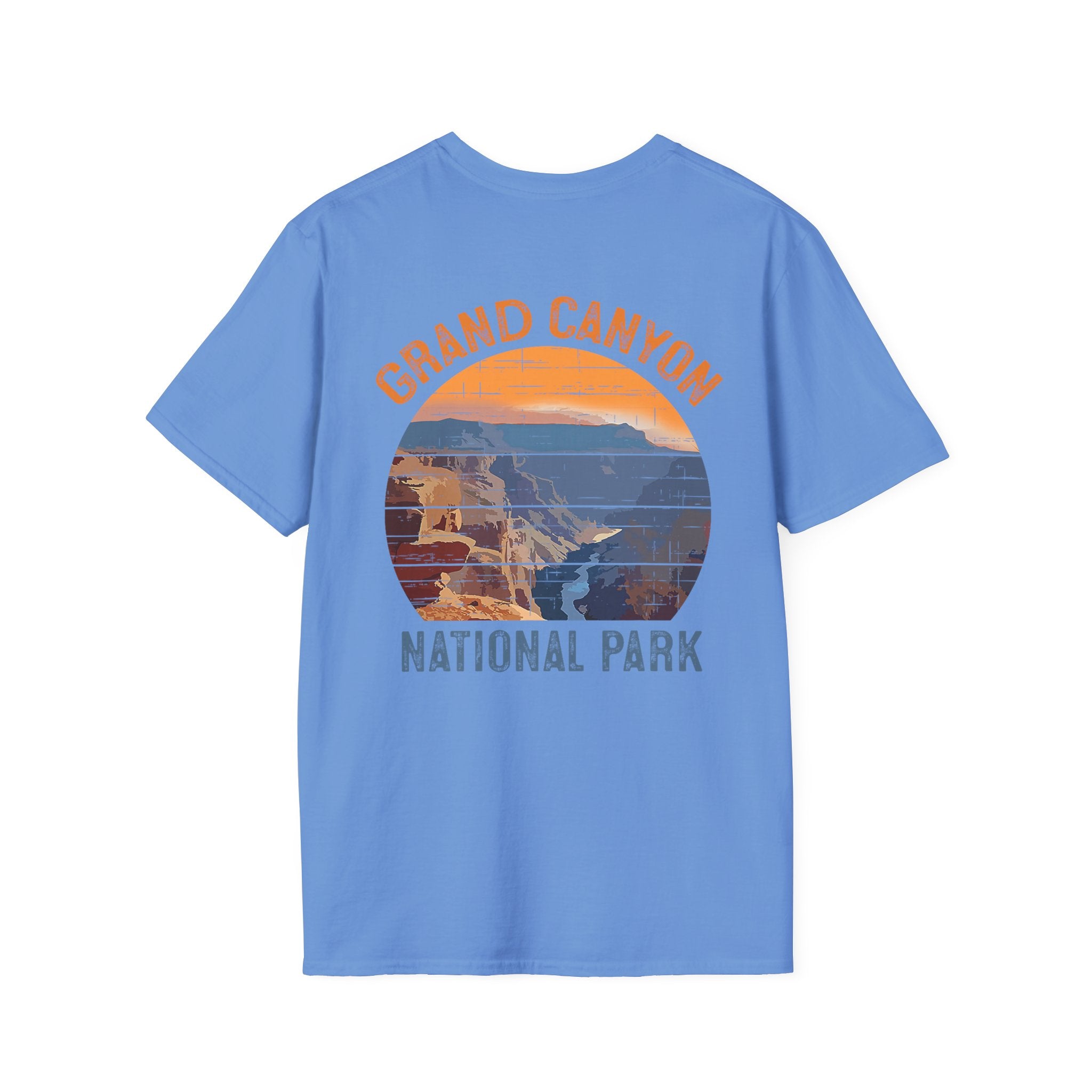 Grand Canyon Retro Sunset T-Shirt | Printed Front and Back National Park Landscape