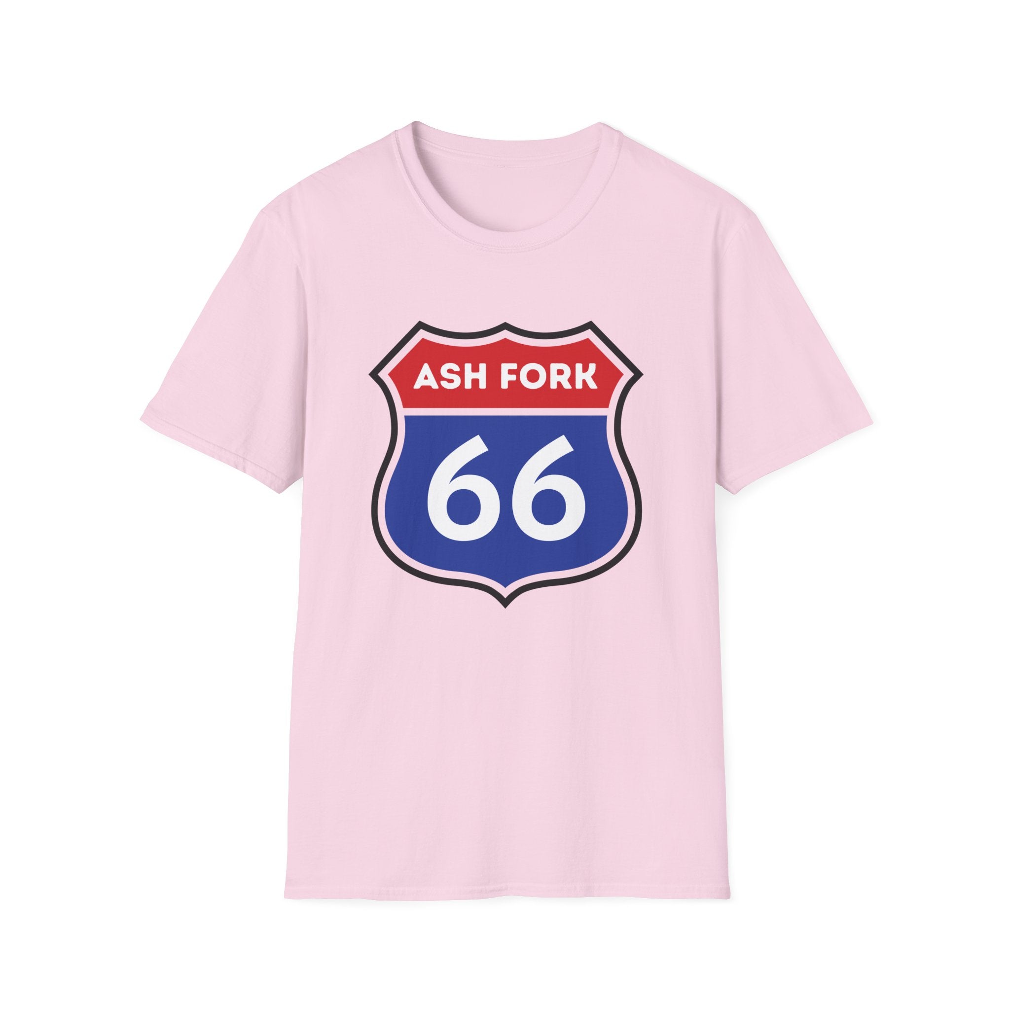Ash Fork 66 Shield T-Shirt | Route 66 Arizona Road Sign Tee