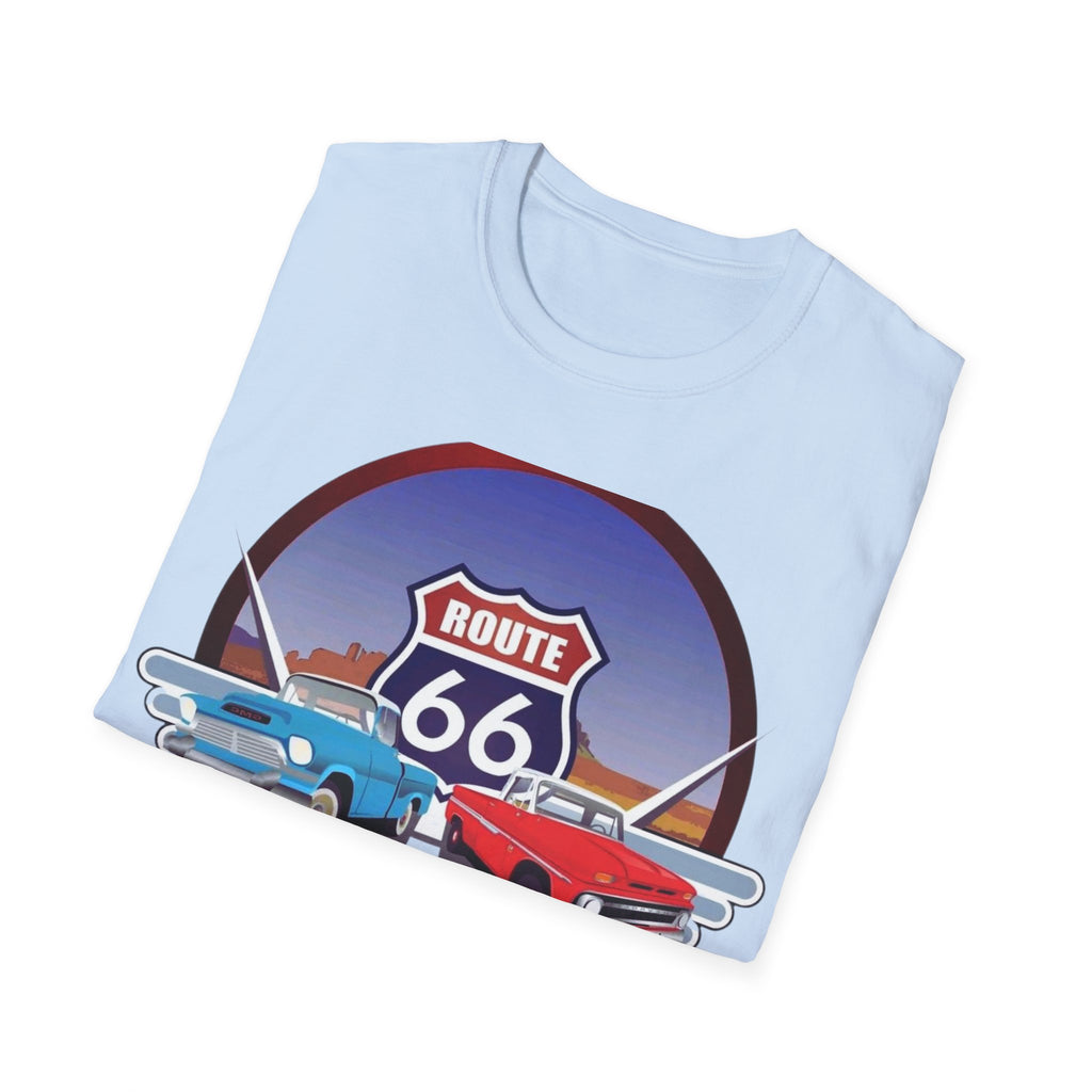 Route 66 Kingman Arizona Softstyle T-Shirt, Vintage Tee, Retro Shirt, Unisex Top, Gift for Travelers