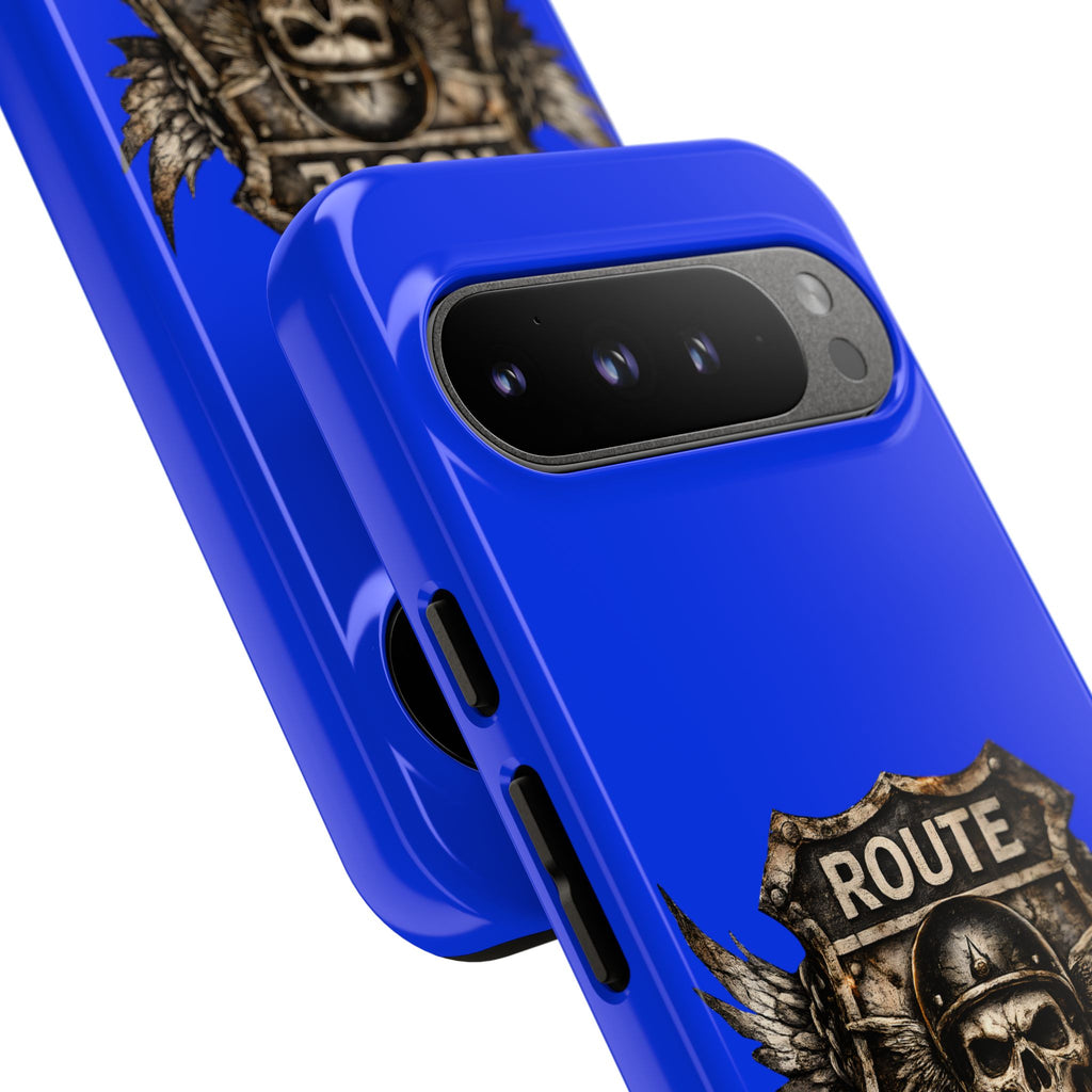 Route 66 Skull Helmet phone case | Motorcycle emblem, Ride the Legend