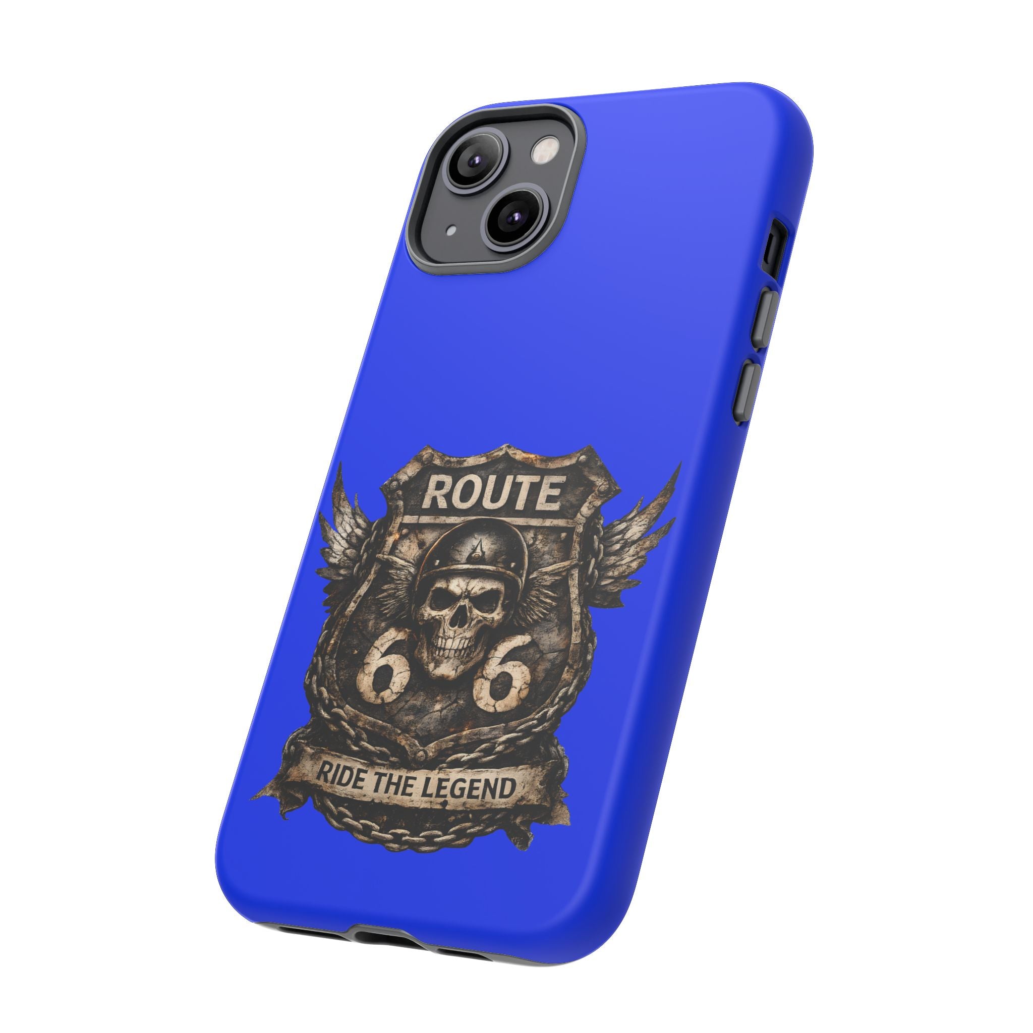 Route 66 Skull Helmet phone case | Motorcycle emblem, Ride the Legend