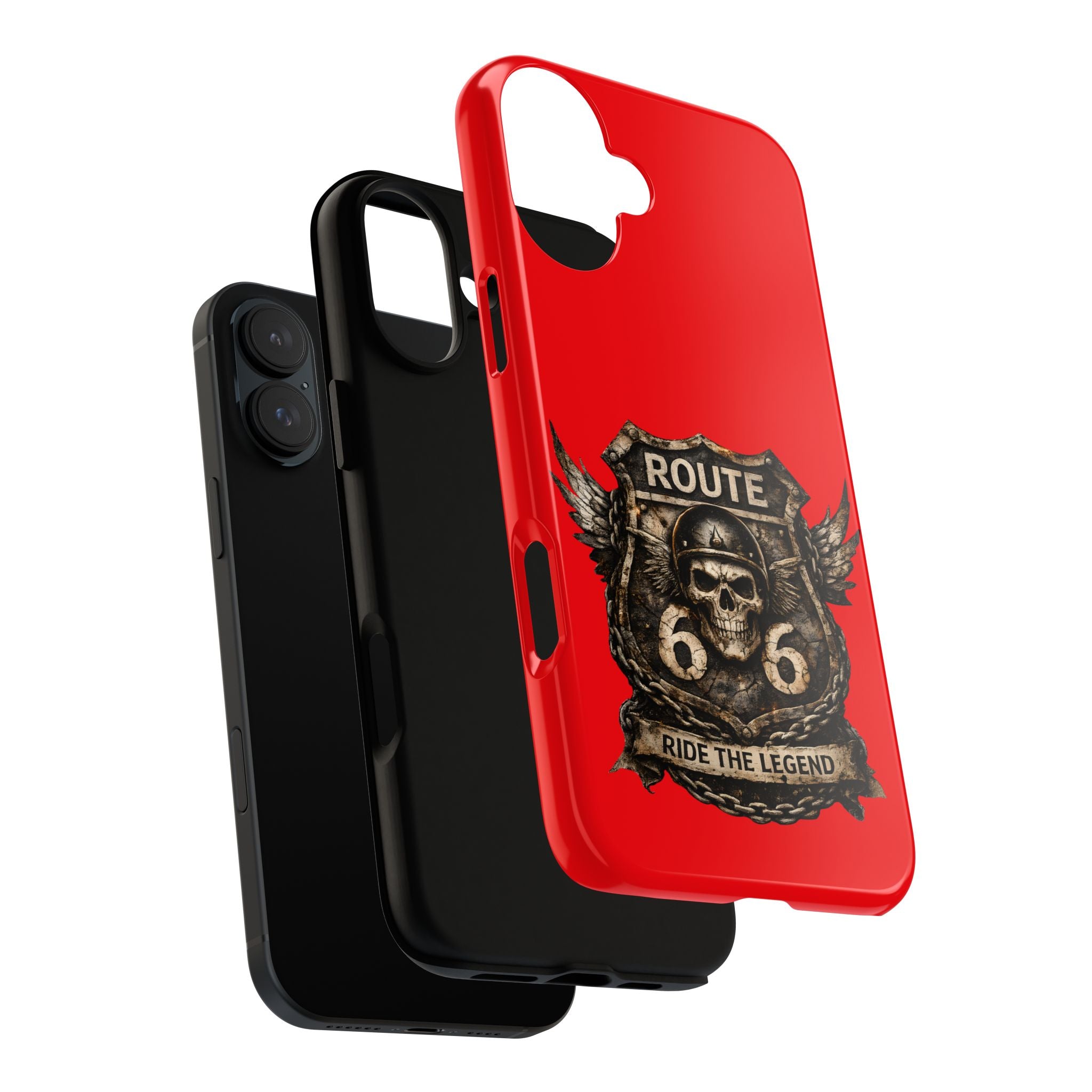 Route 66 Skull Helmet phone case | Motorcycle emblem, Ride the Legend