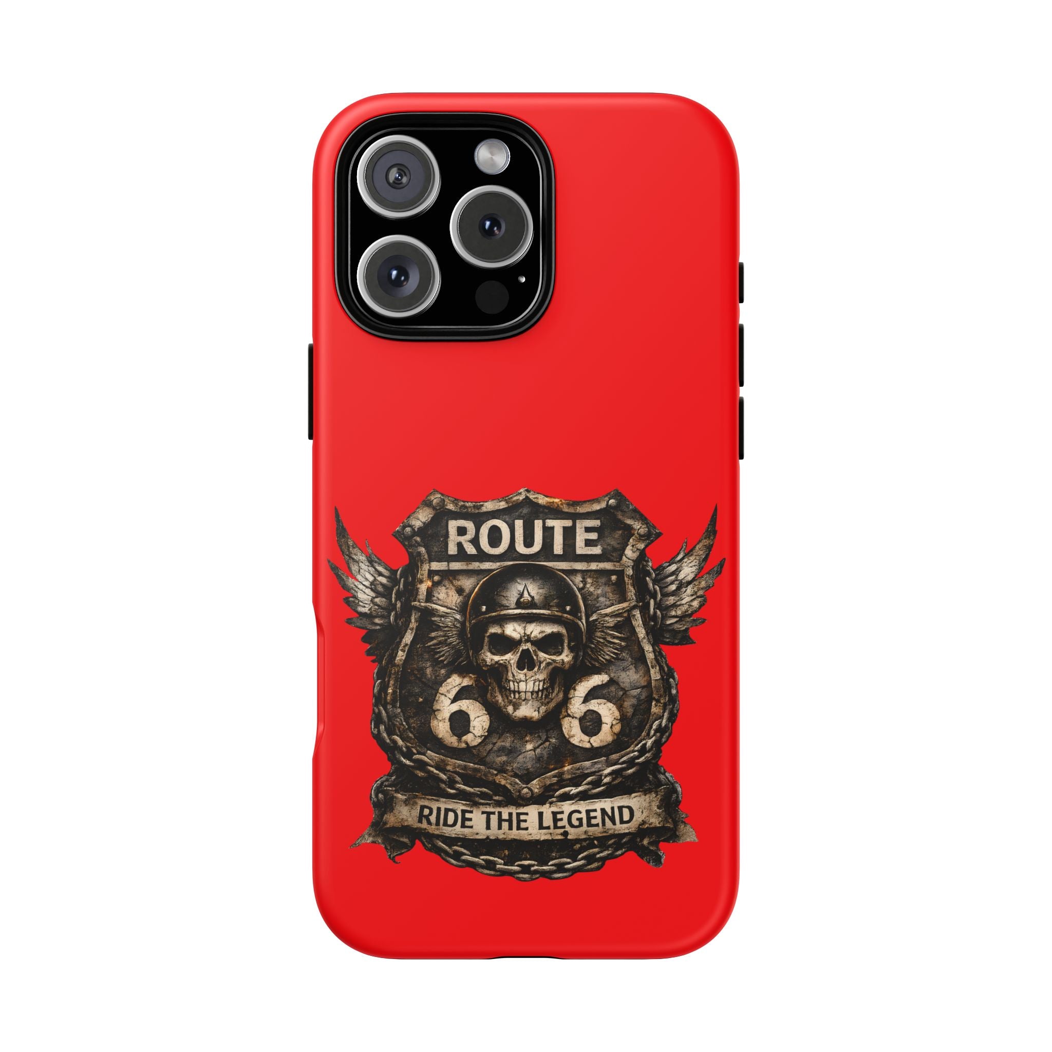 Route 66 Skull Helmet phone case | Motorcycle emblem, Ride the Legend