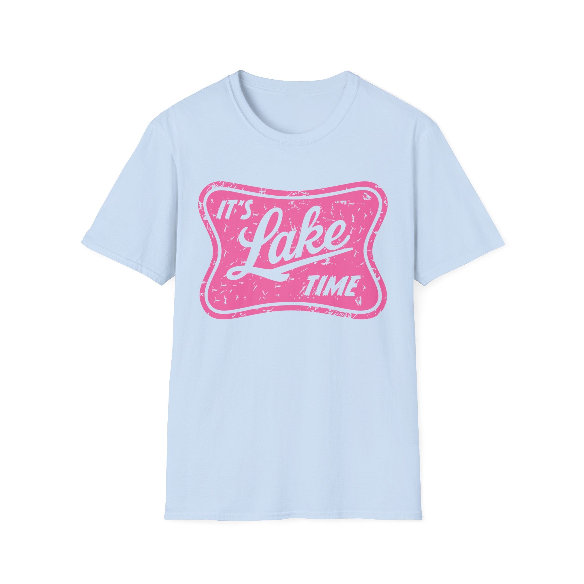 Lake Life Graphic Tee | Its Lake Time T-Shirt, Unisex Softstyle Tee, Womans Girls Teens, Summer Outdoor Tee, Lake Lover Gift