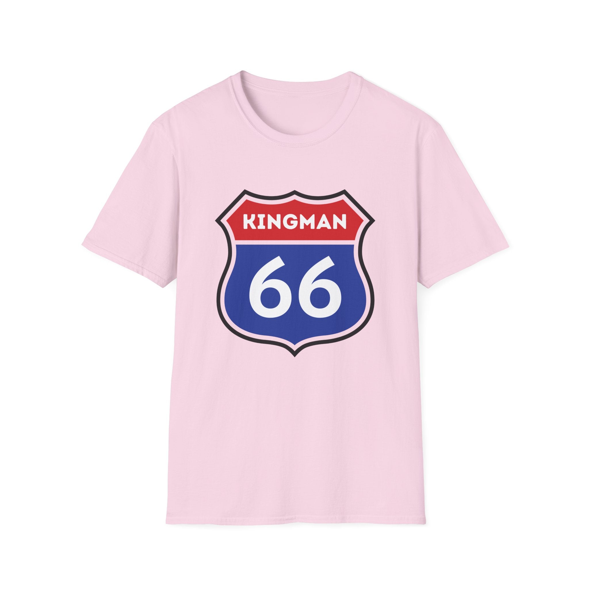Kingman 66 Shield T-Shirt | Route 66 Road Sign Tee