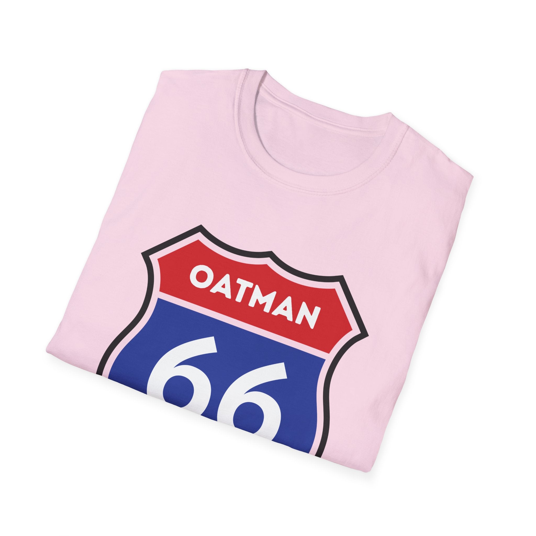 Oatman 66 Shield T-Shirt | Route 66 Roadtrip Sign Tee