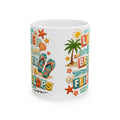 Beach Flip Flops Mug - 'Life’s Better in Flip Flops' Tropical Ceramic Coffee Cup (11oz, 15oz)