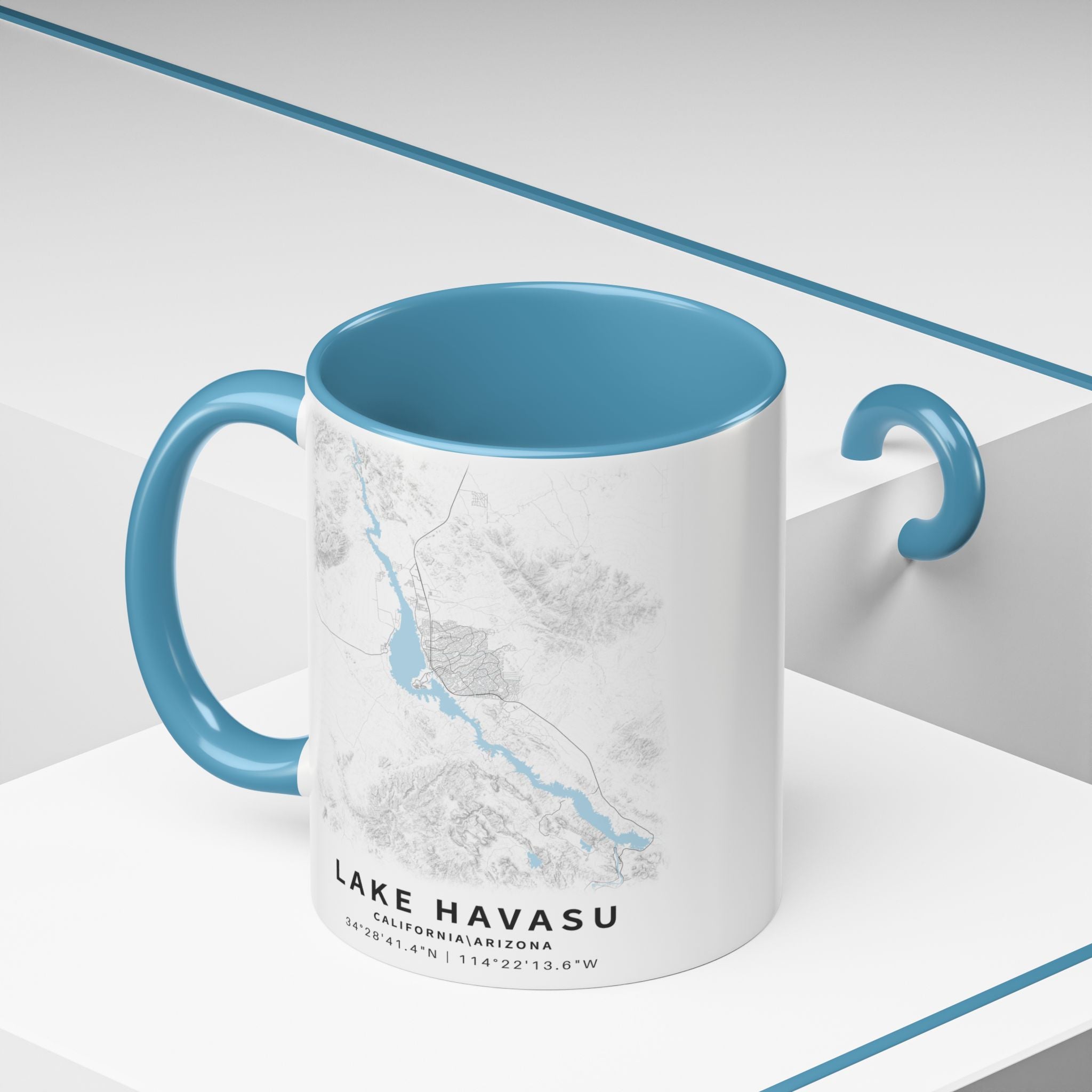 Lake Havasu map Accent Coffee Mug | 11oz 15oz