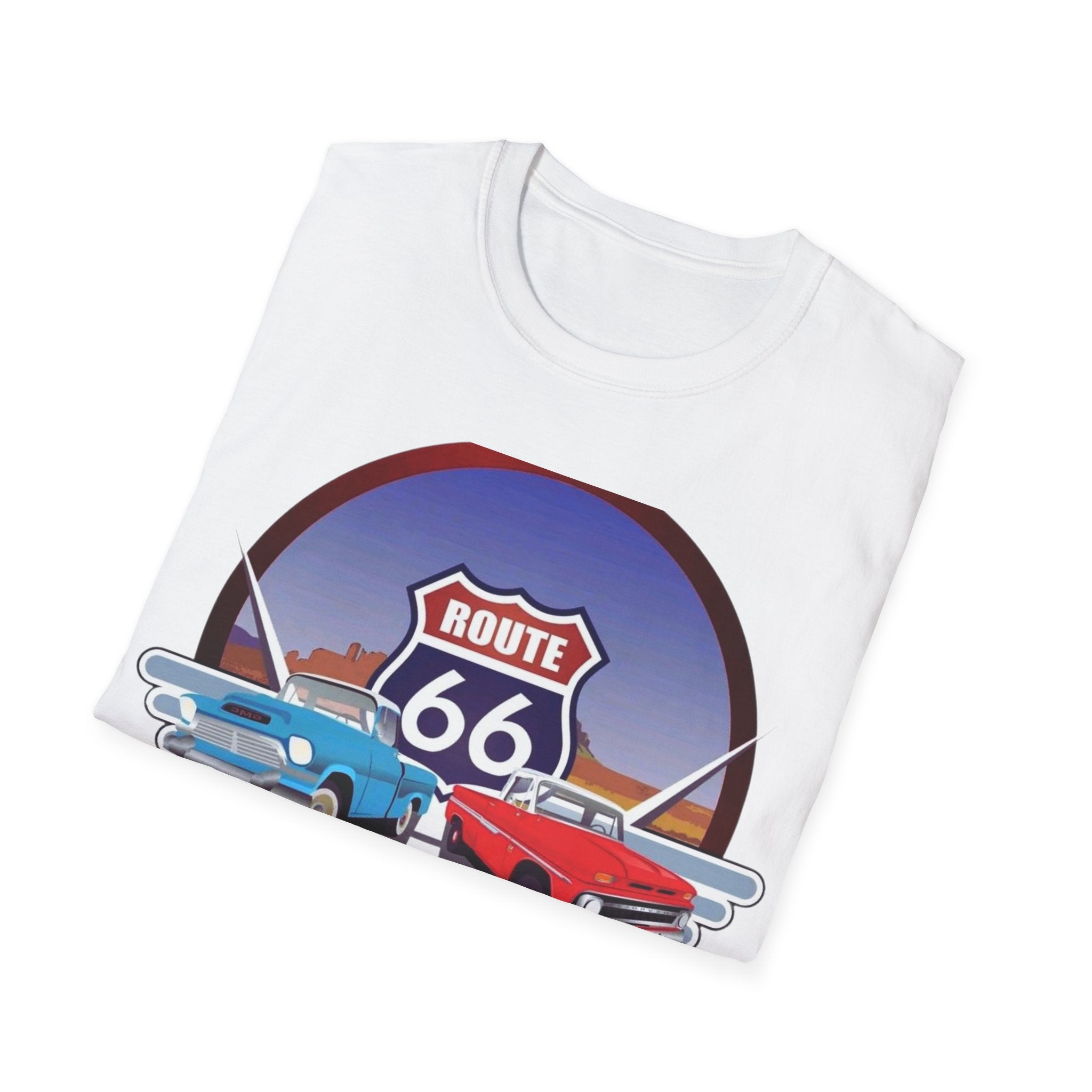 Route 66 Kingman Arizona Softstyle T-Shirt, Vintage Tee, Retro Shirt, Unisex Top, Gift for Travelers