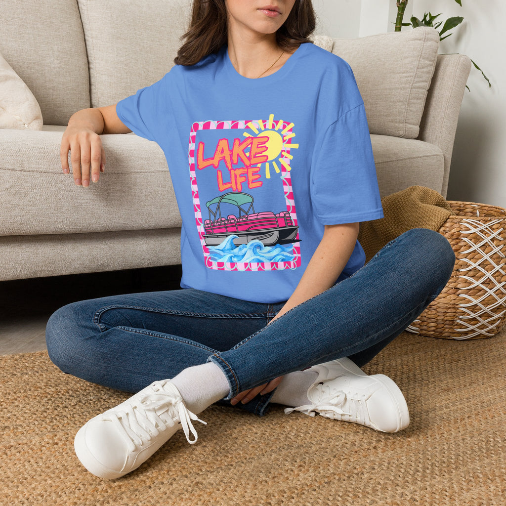 Lake Life Pontoon Boat T-Shirt | Summer Lake Vibes