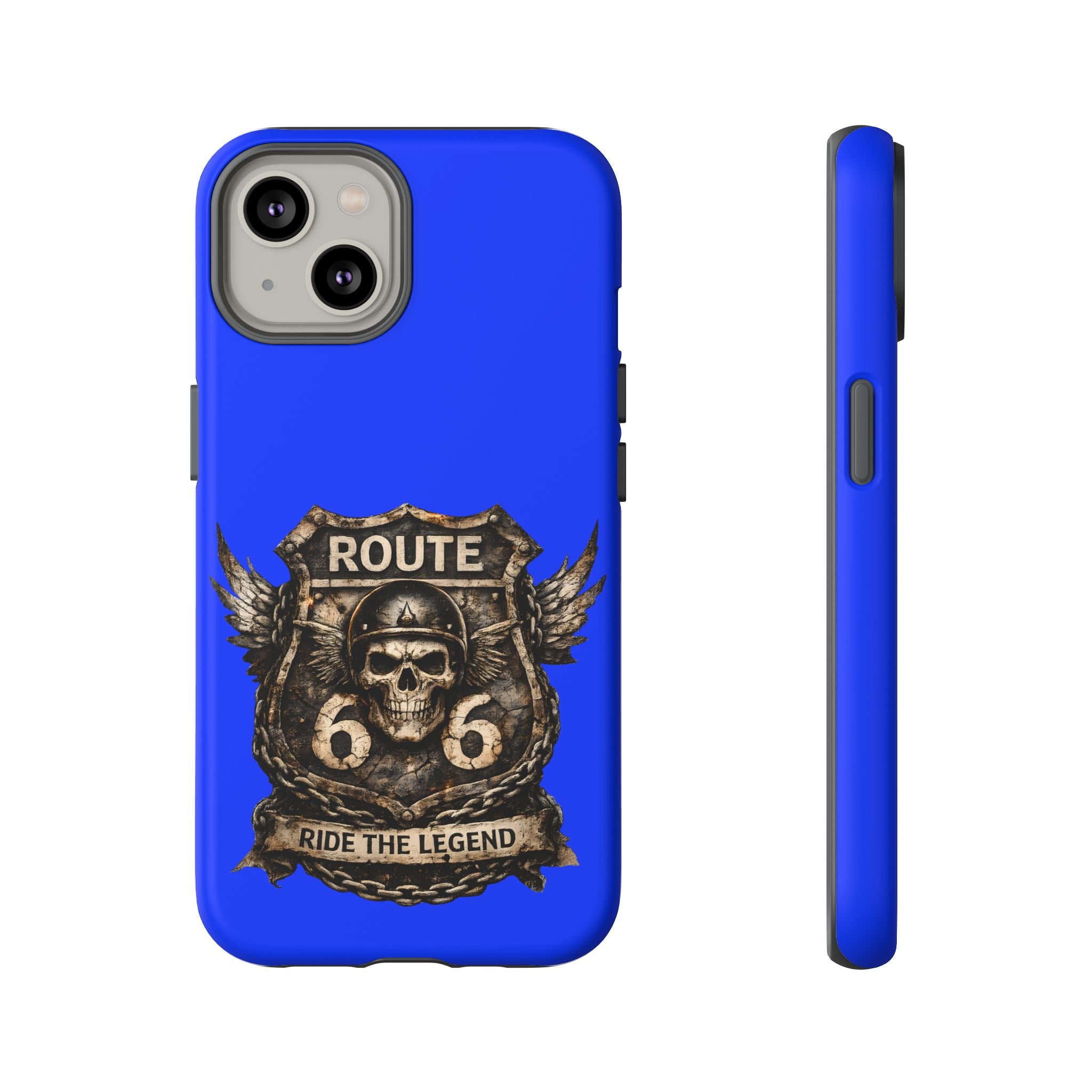 Route 66 Skull Helmet phone case | Motorcycle emblem, Ride the Legend