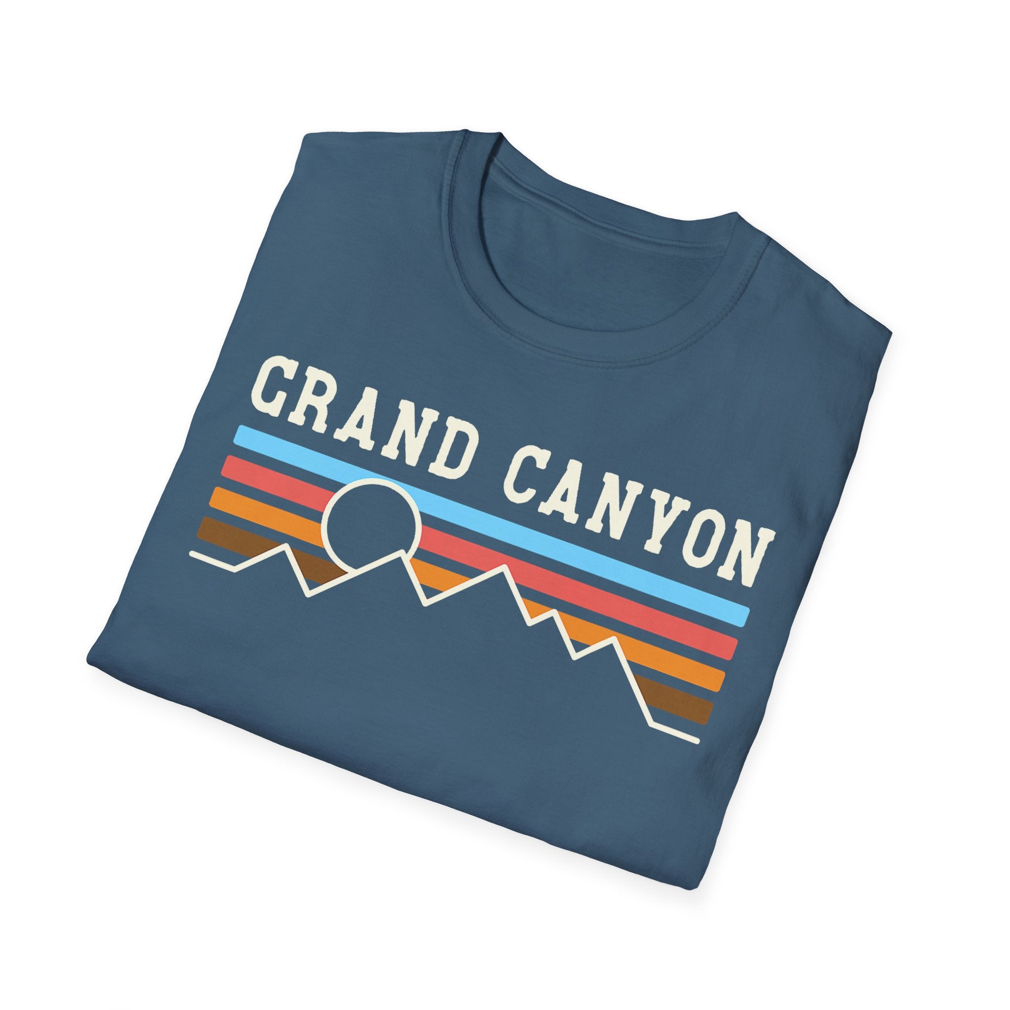 Grand Canyon Retro Sunset T-Shirt | Printed Front and Back National Park Landscape