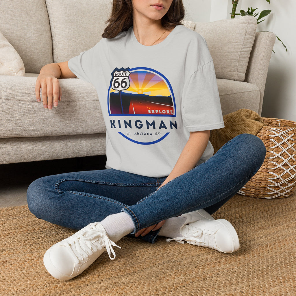 Route 66 Kingman Arizona T-Shirt — Vintage Sunset Explore Graphic Tee