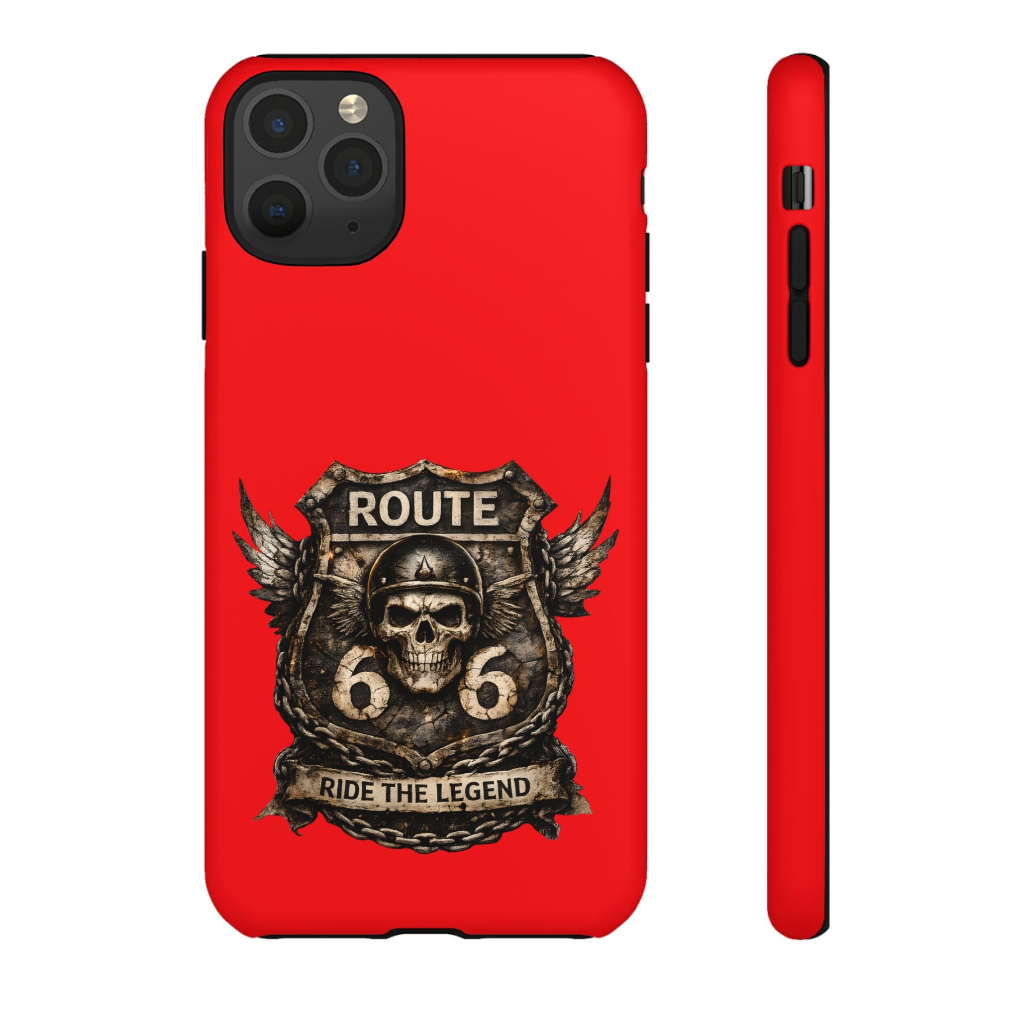 Route 66 Skull Helmet phone case | Motorcycle emblem, Ride the Legend
