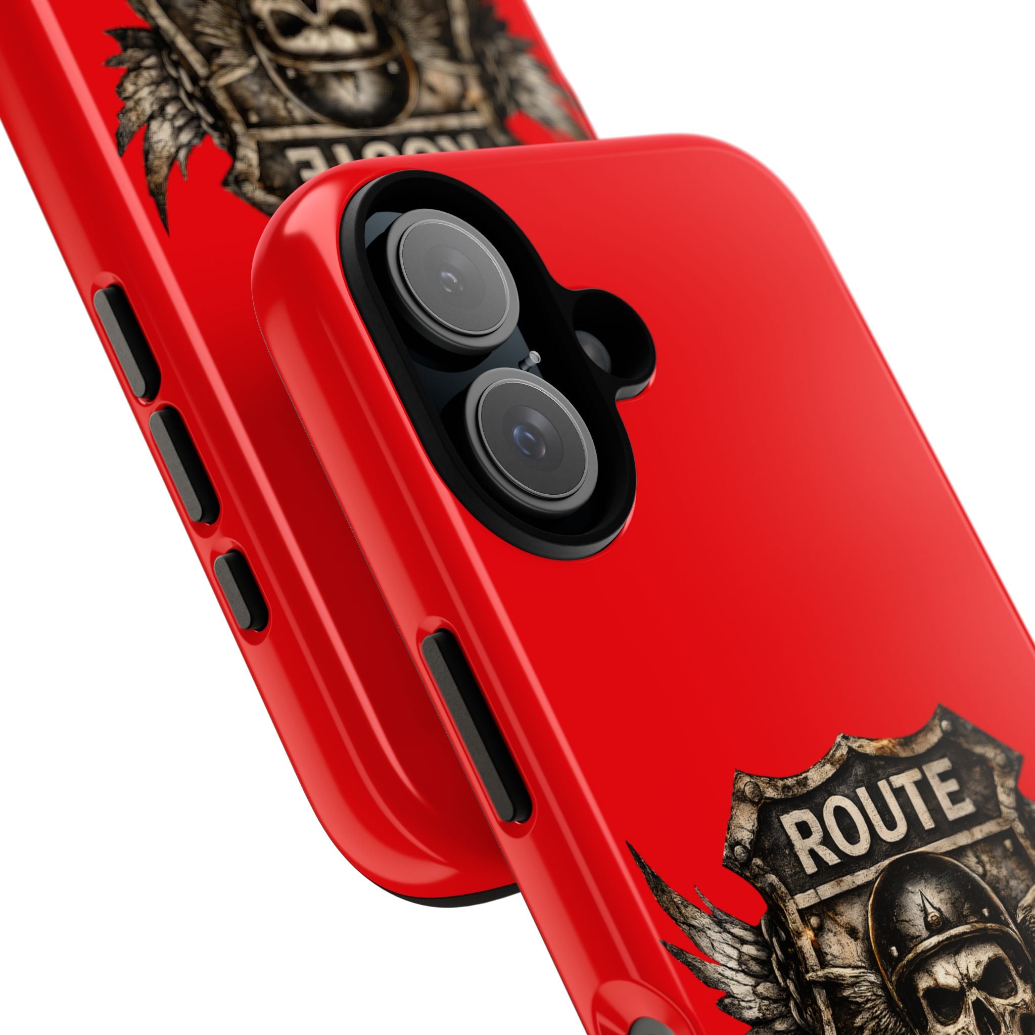 Route 66 Skull Helmet phone case | Motorcycle emblem, Ride the Legend