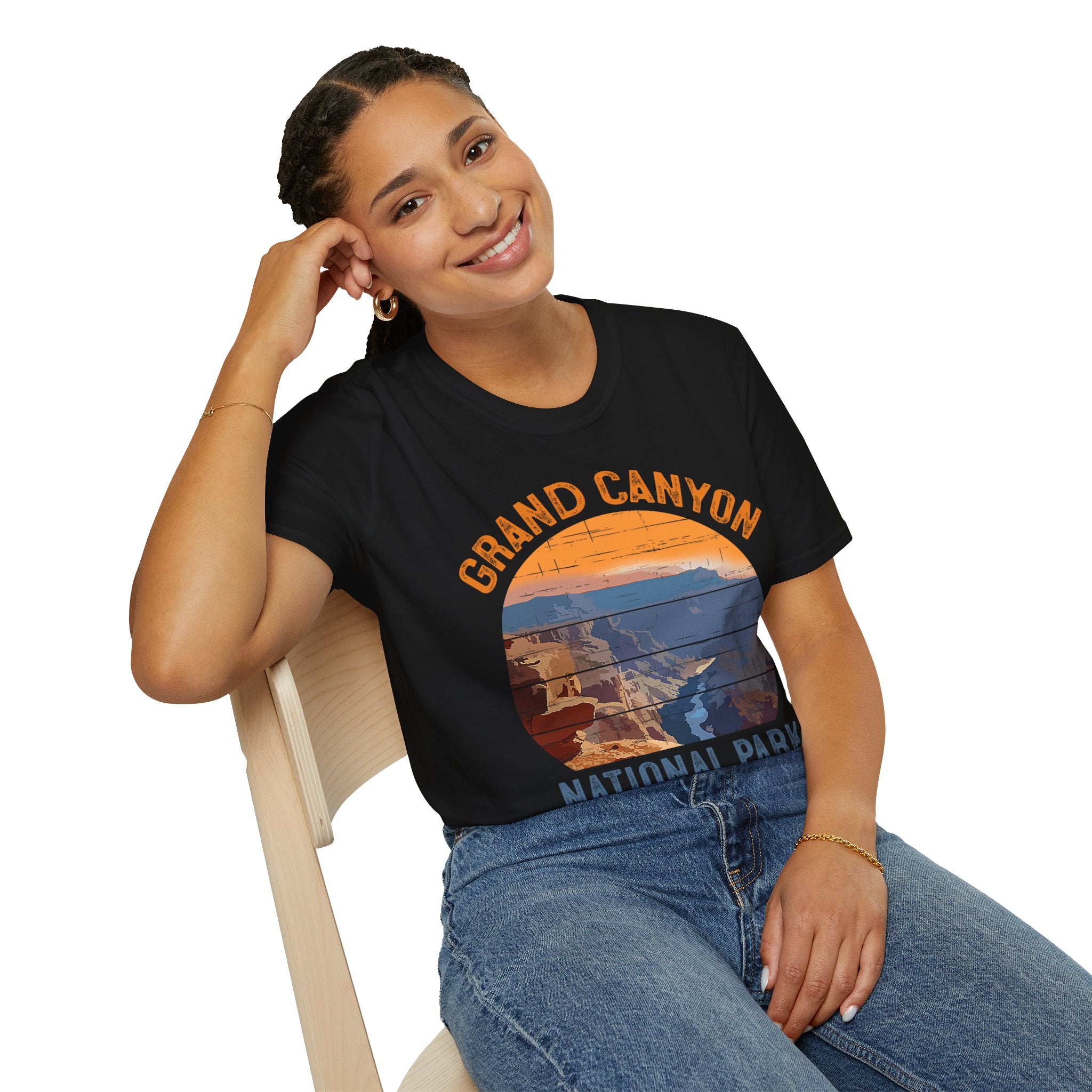 Grand Canyon National Park T-Shirt | Vintage Sunset Landscape