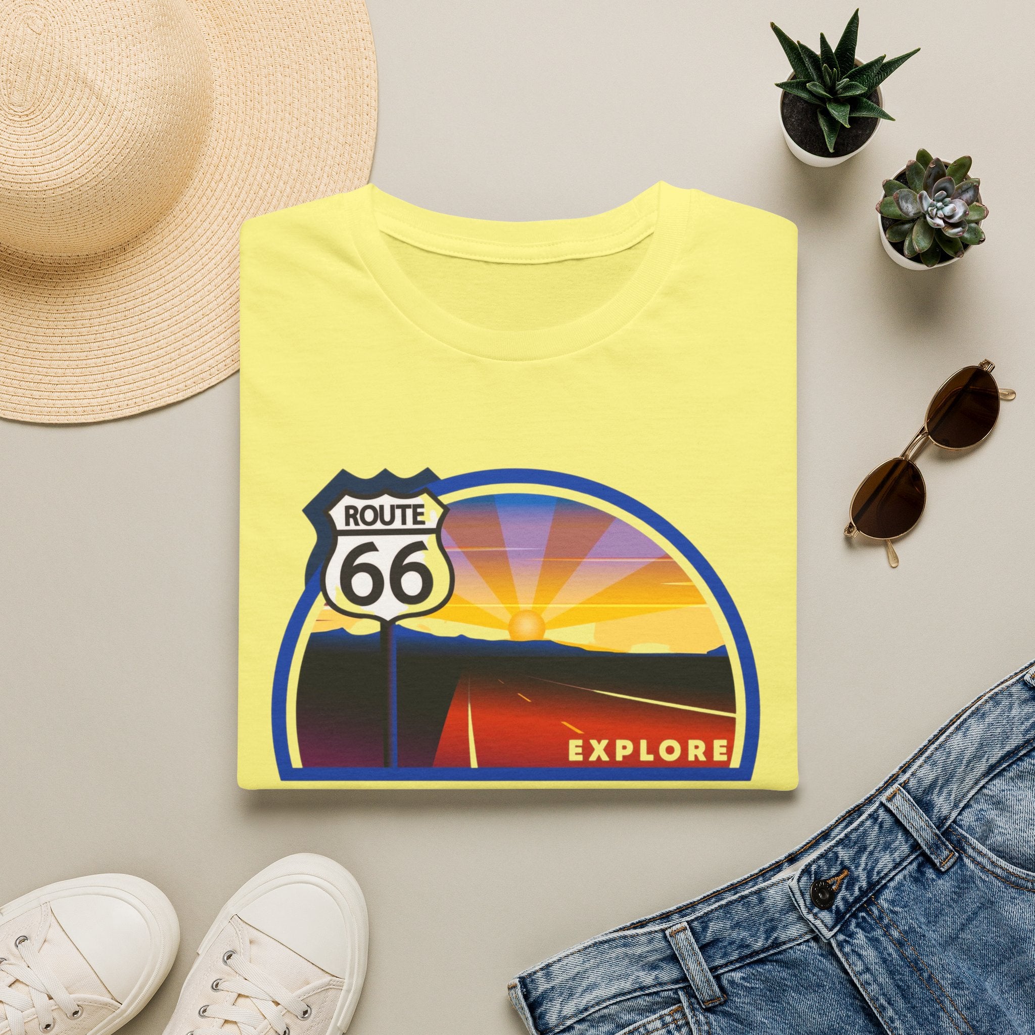 Route 66 Kingman Arizona T-Shirt — Vintage Sunset Explore Graphic Tee