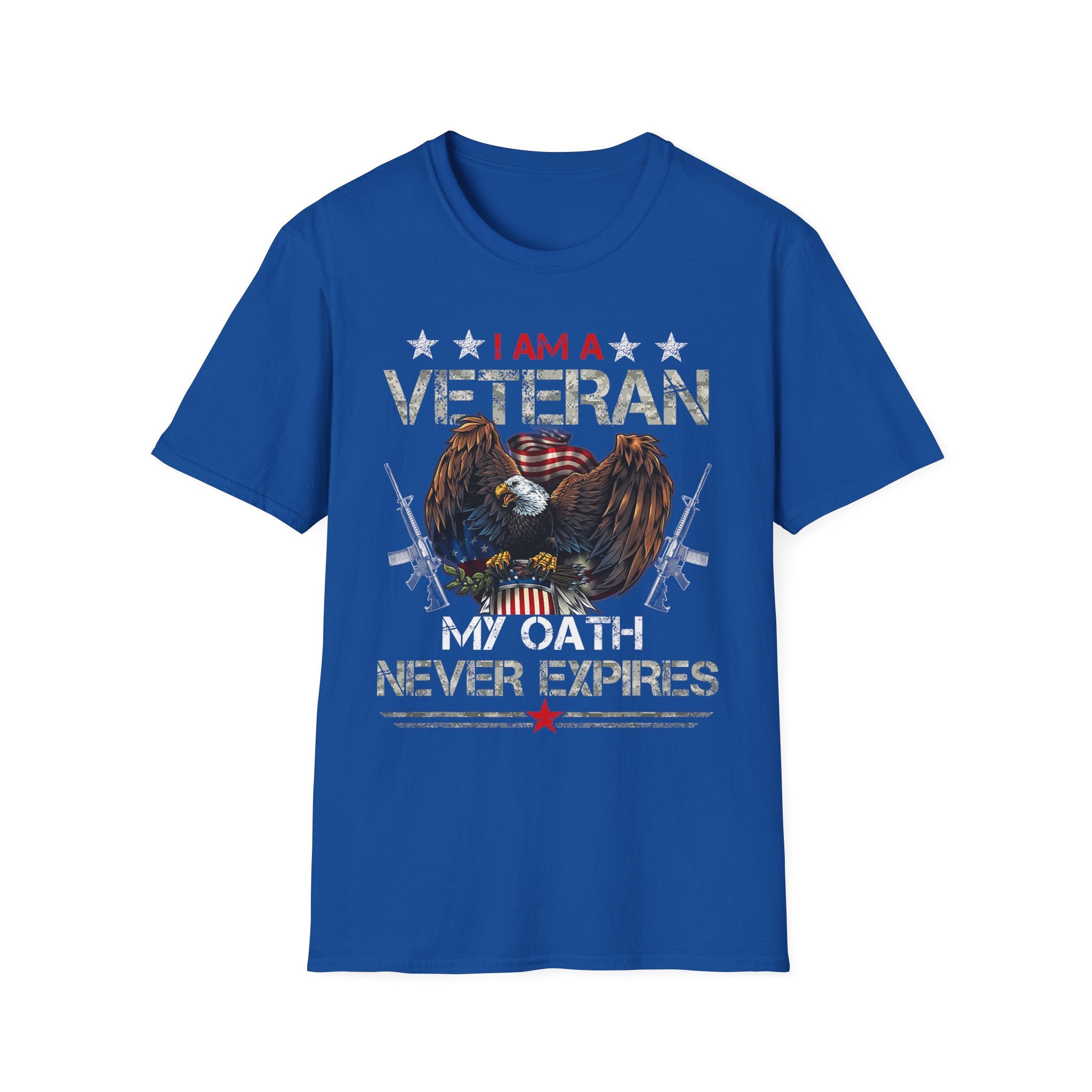 I Am Veteran My Oath Never Expires T-Shirt | Eagle American Flag Military Pride