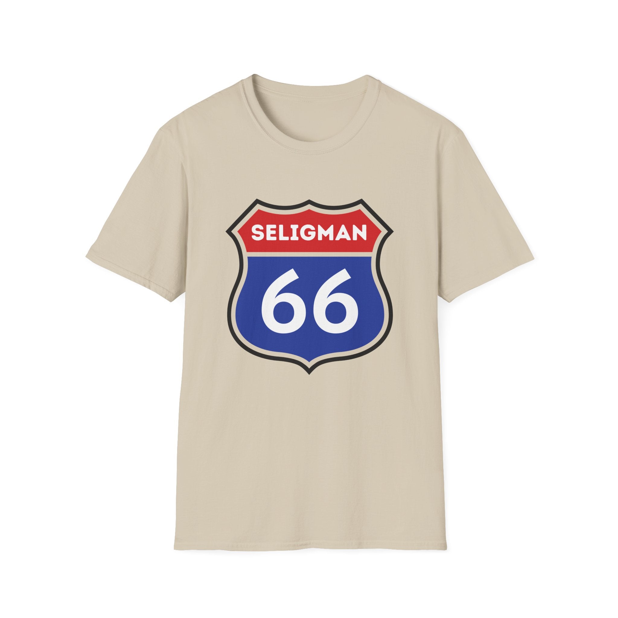 Seligman 66 Shield T-Shirt | Route 66 Roadsign Tee