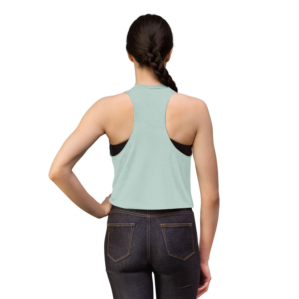River Life Graphic Women's Crop Top | Kayak Paddle River Scene