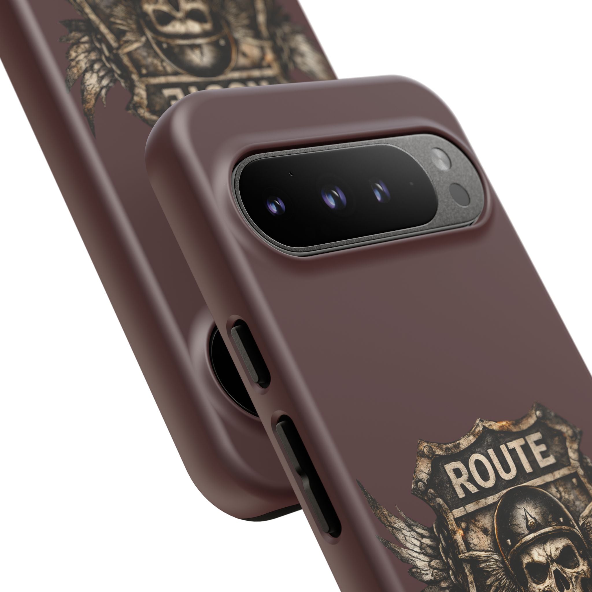 Route 66 Skull Helmet phone case | Motorcycle emblem, Ride the Legend