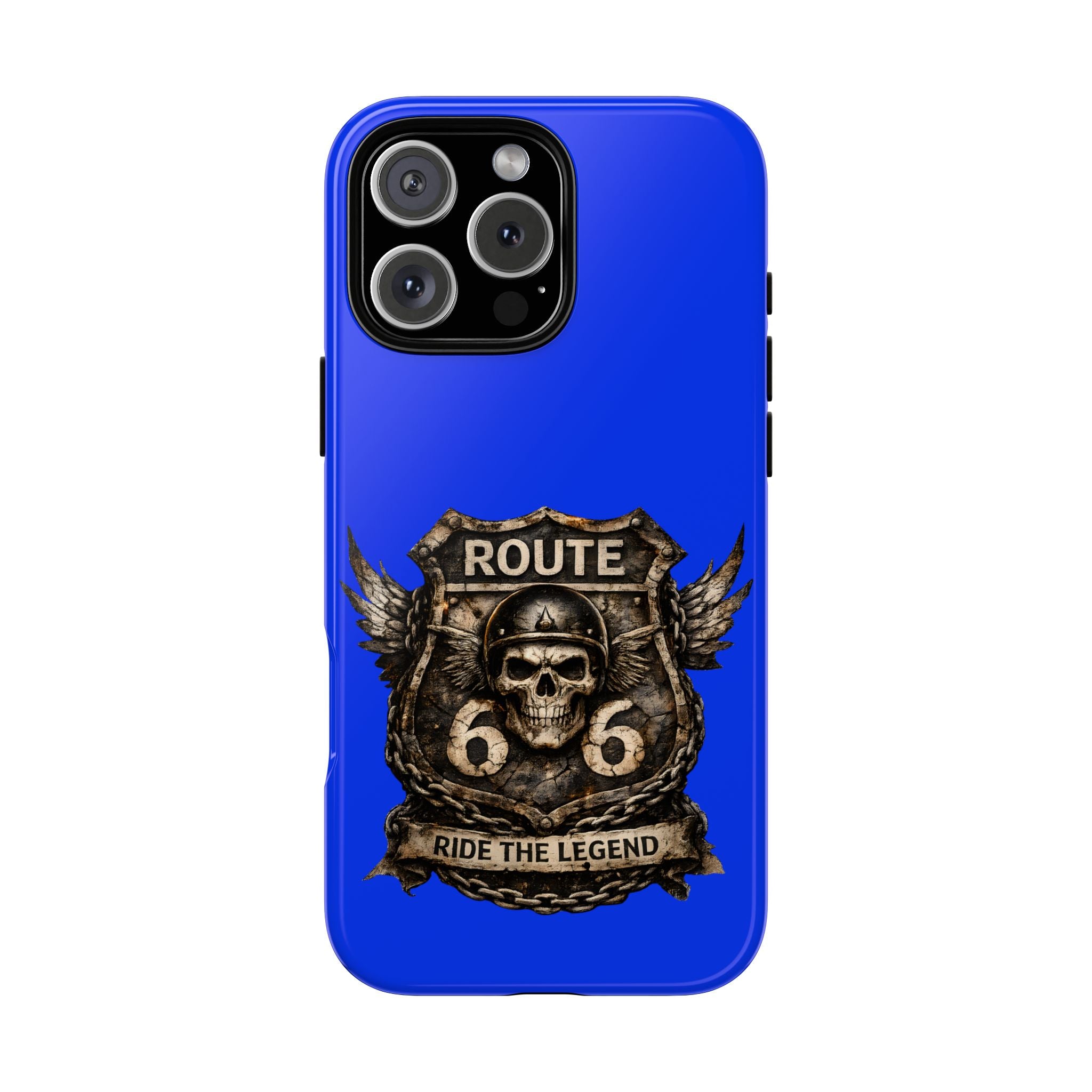 Route 66 Skull Helmet phone case | Motorcycle emblem, Ride the Legend