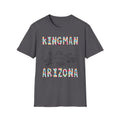 Kingman Arizona Colorful Mens Womans Unisex T-Shirt, Casual Wear, Travel Souvenir, Gift for Nature Lovers, Vacation Tee