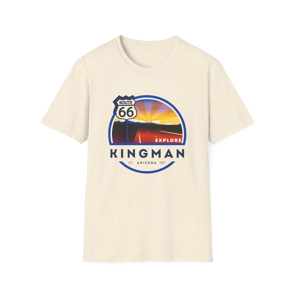 Route 66 City of Kingman Arizona Softstyle T-Shirt, Men Women Unisex Tee, Travel Souvenir Shirt, Vintage Road Trip Graphic Top, Retro