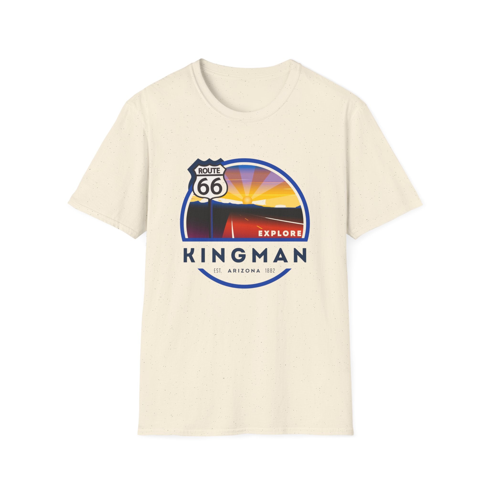 Route 66 City of Kingman Arizona Softstyle T-Shirt, Men Women Unisex Tee, Travel Souvenir Shirt, Vintage Road Trip Graphic Top, Retro