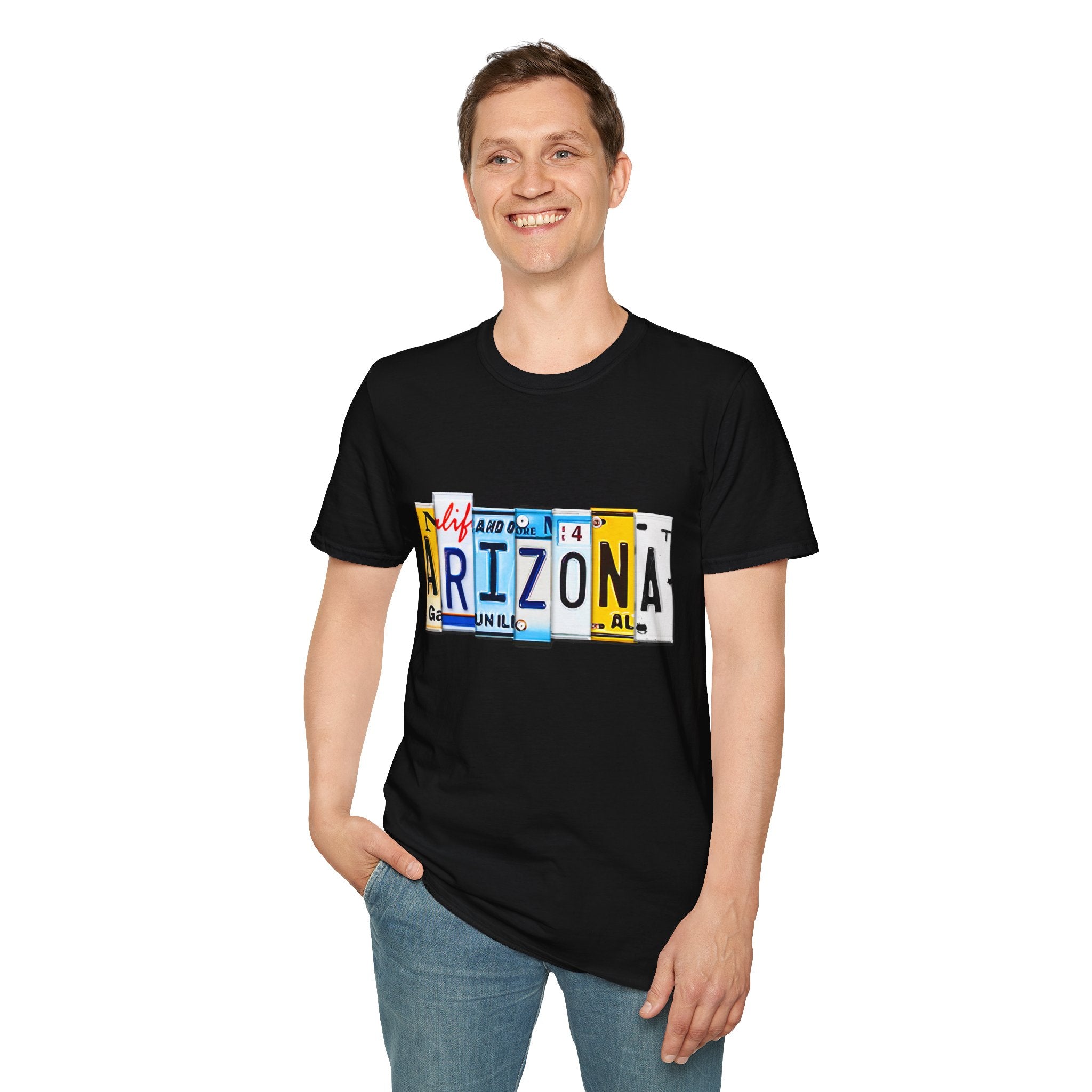 Arizona License Plate Collage T-Shirt | State Graphic Tee