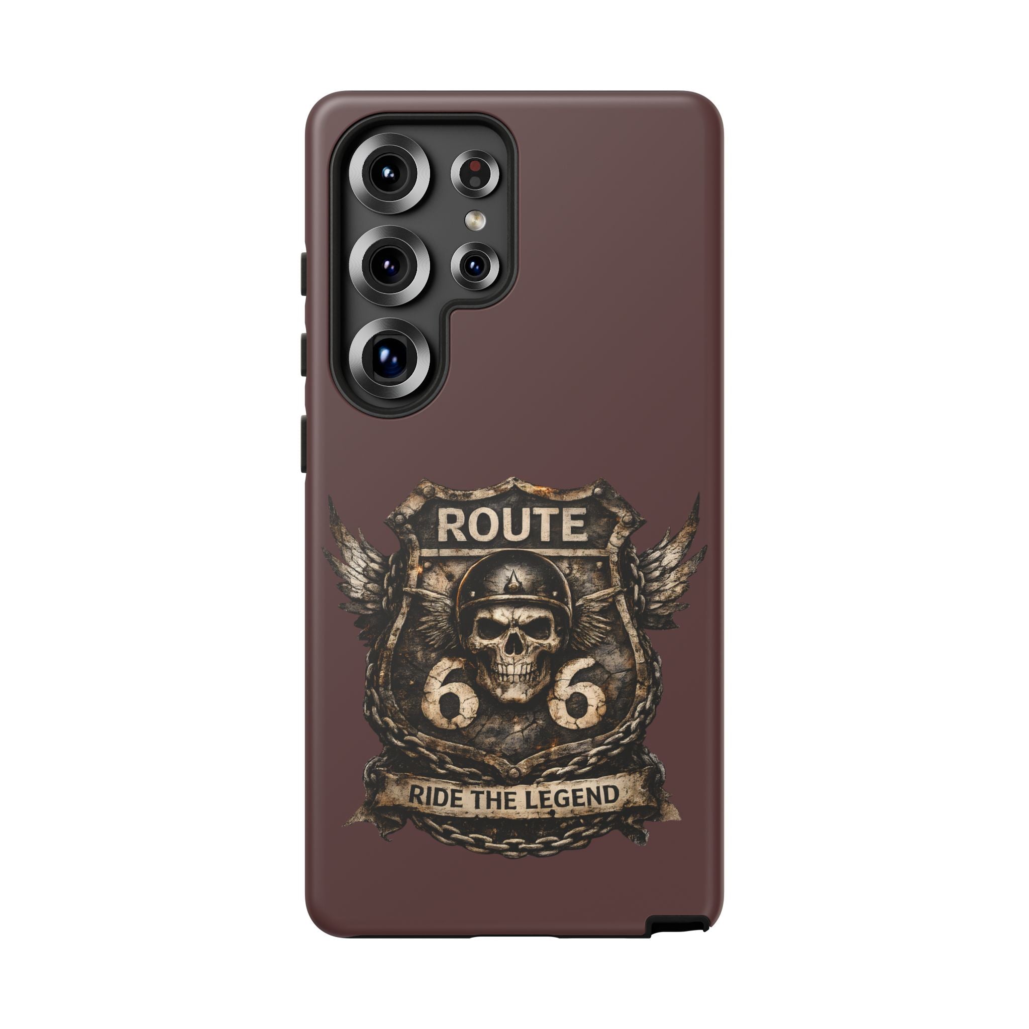 Route 66 Skull Helmet phone case | Motorcycle emblem, Ride the Legend