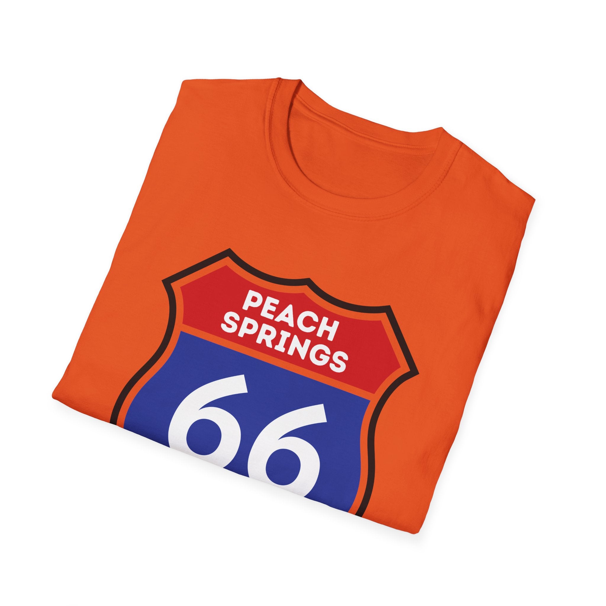 Peach Springs 66 Shield T-Shirt | Route 66 Road Sign Shirt