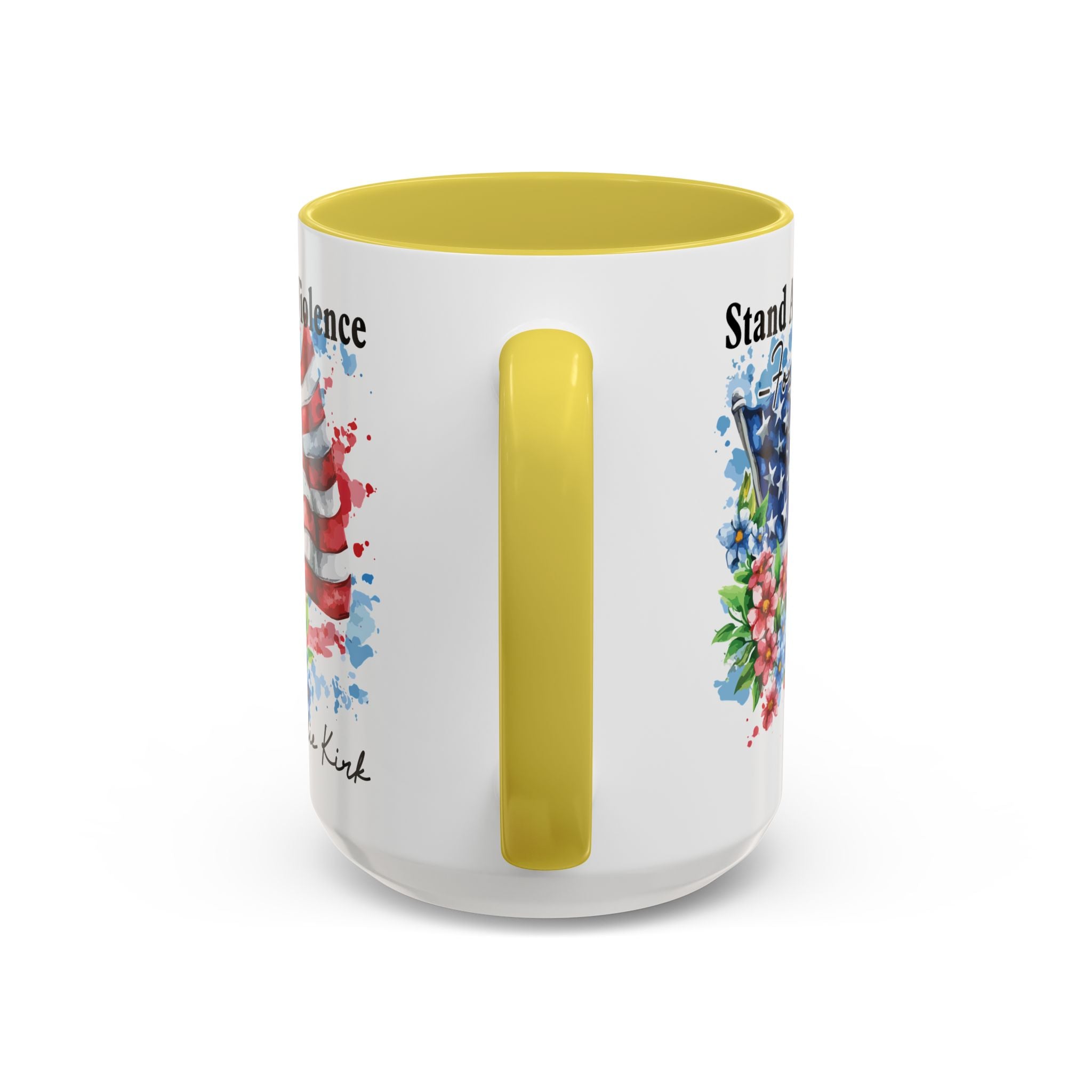 Charlie Kirk Patriotic Coffee Mugs for Inspiration, Stand Against Violence, Colorful Mugs, Gift for Activists, Tea Lovers, 4th of July