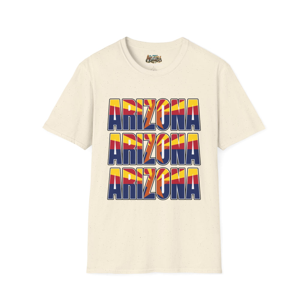 Arizona Retro Logo T‑Shirt — Vintage Sunset State Pride Tee