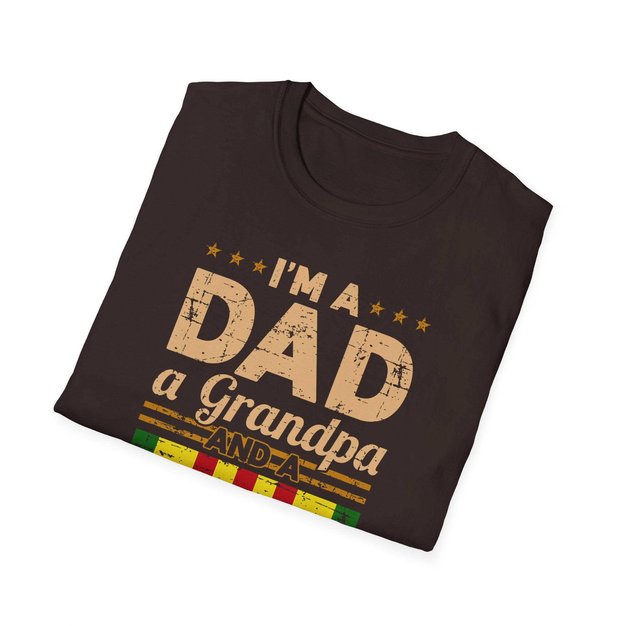 I'm a Dad a Grandpa and a Vietnam Veteran T-Shirt | Military Ribbon Tee