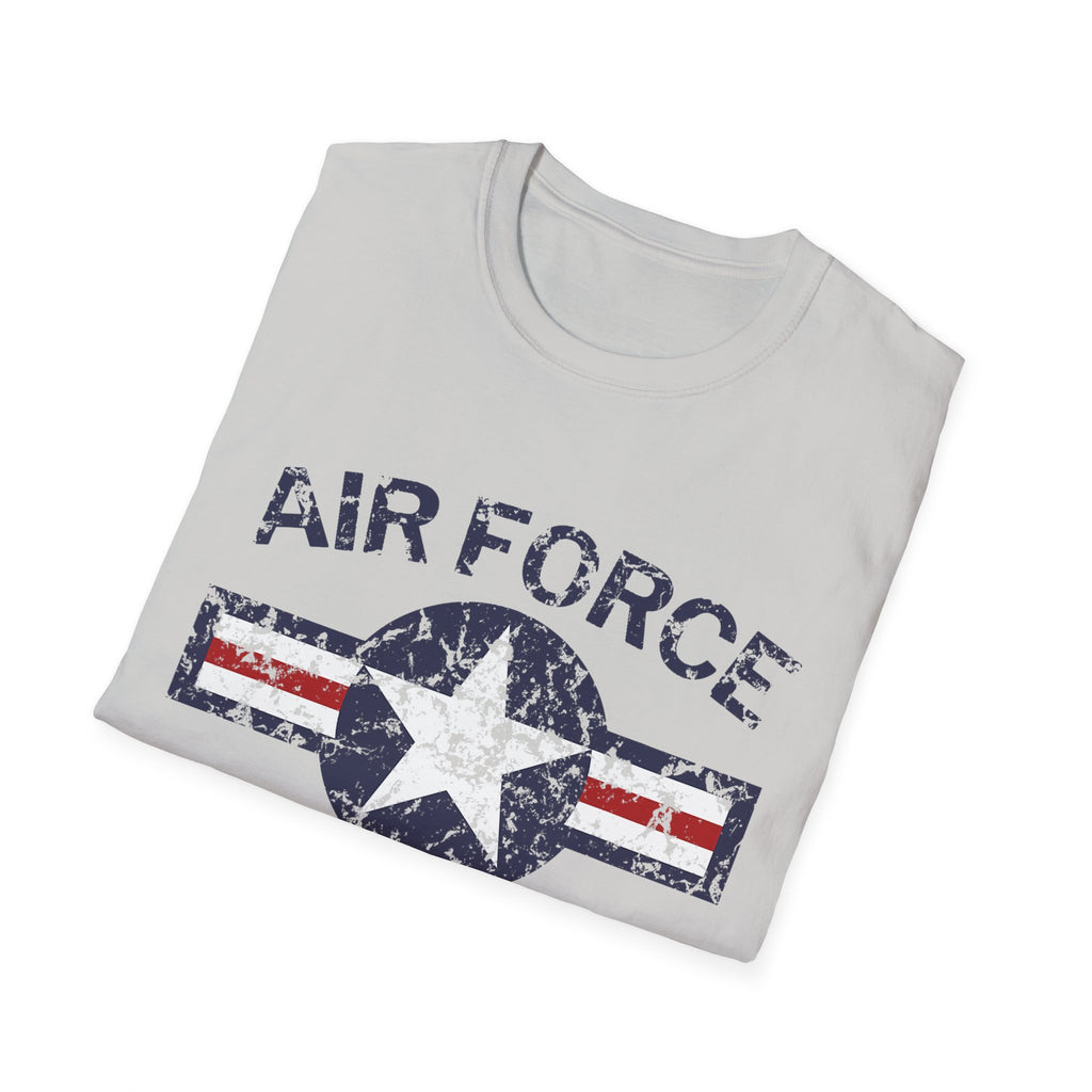 Air Force Veteran Distressed Logo T-Shirt | Military Star Stripe Tee