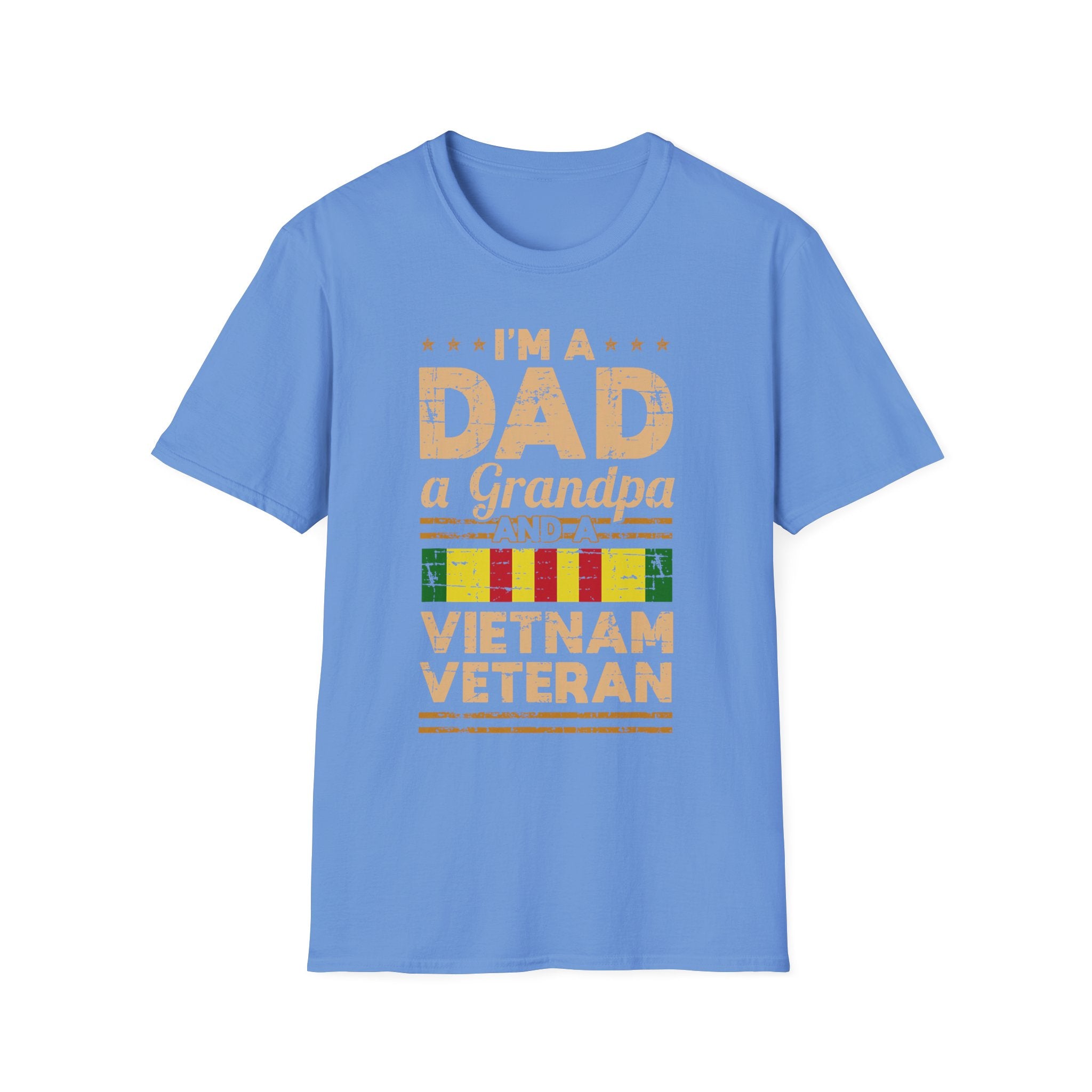 I'm a Dad a Grandpa and a Vietnam Veteran T-Shirt | Military Ribbon Tee
