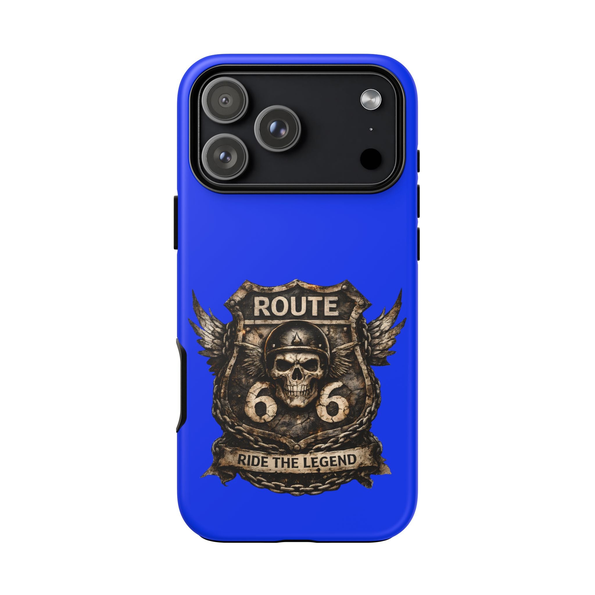 Route 66 Skull Helmet phone case | Motorcycle emblem, Ride the Legend