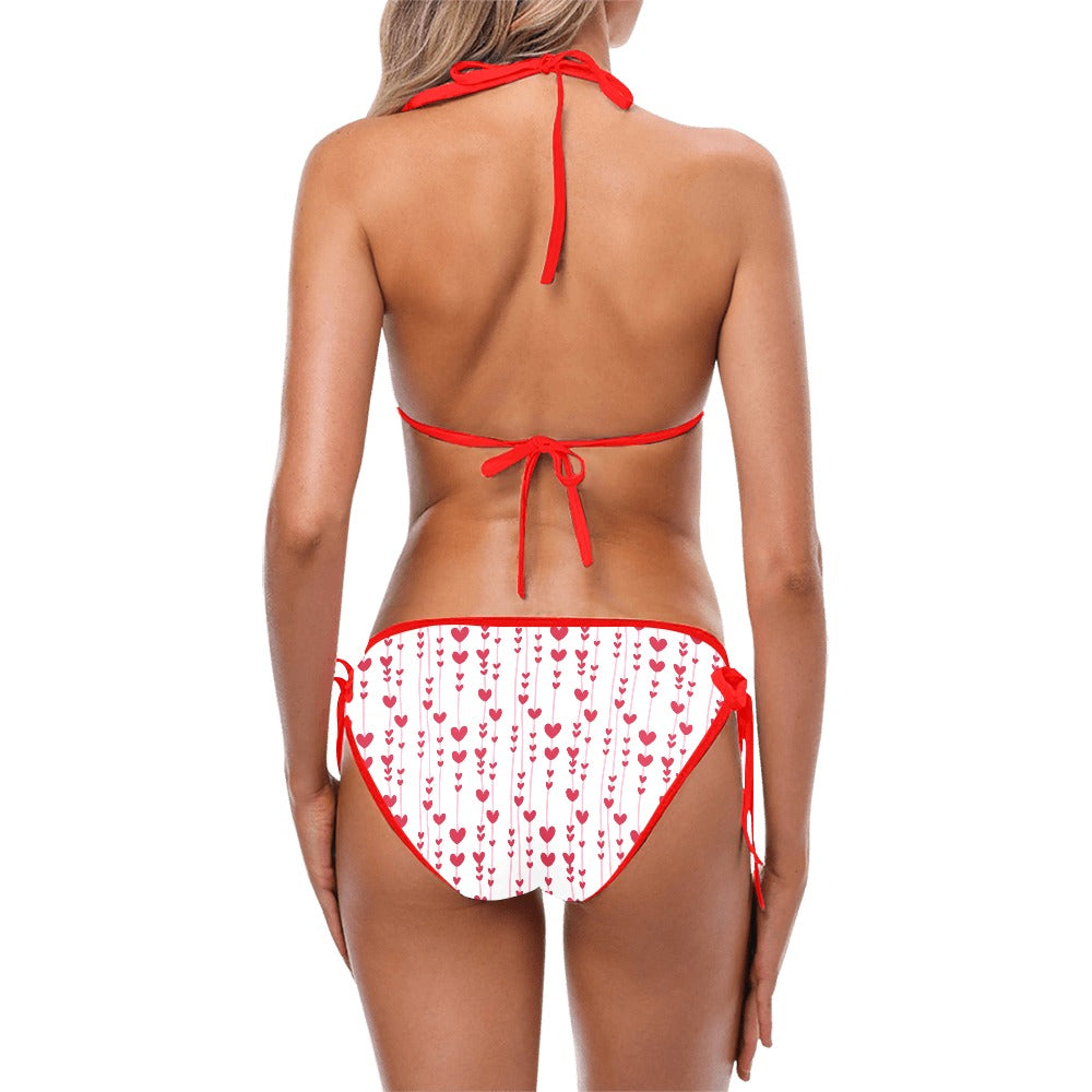 Hearts for You Custom Bikini Swimsuit Free Shipping