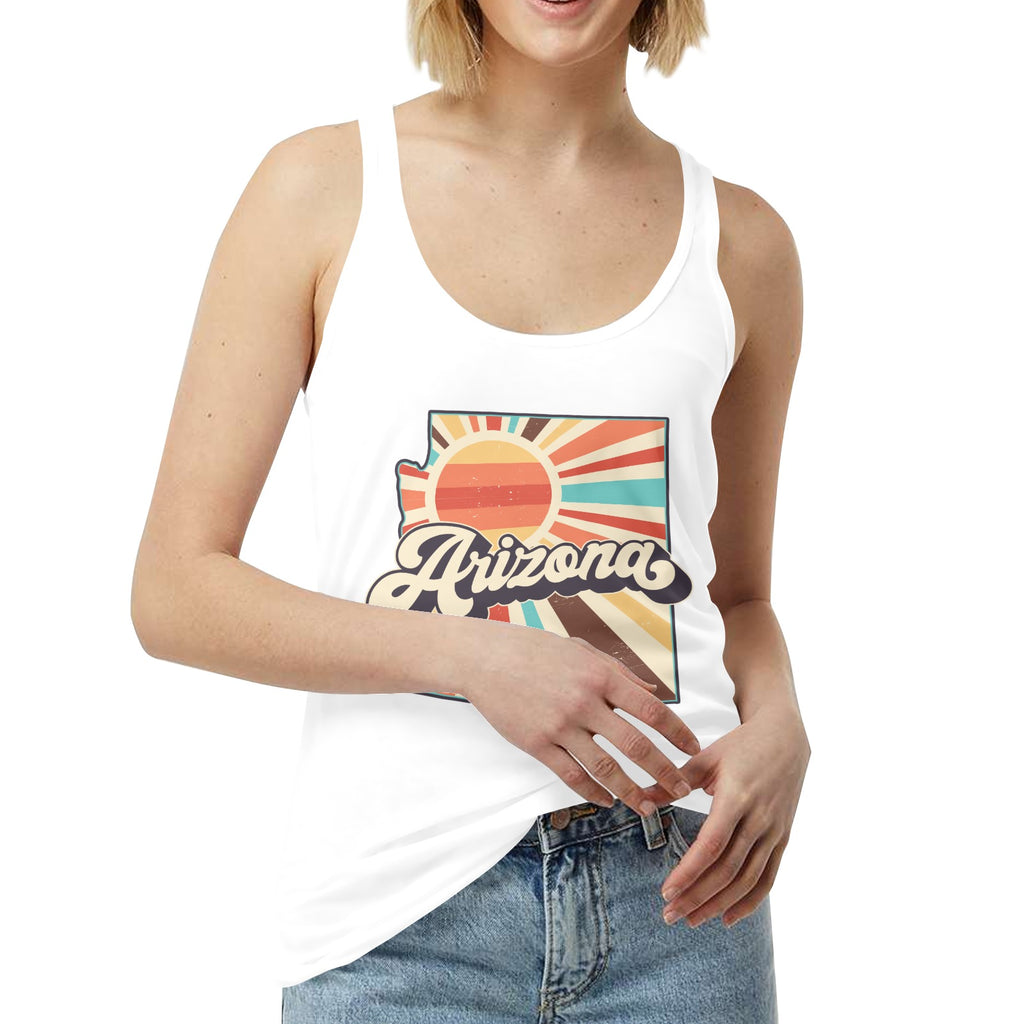 Arizona Retro State Women's Tank Top  Made in USA Free Shipping